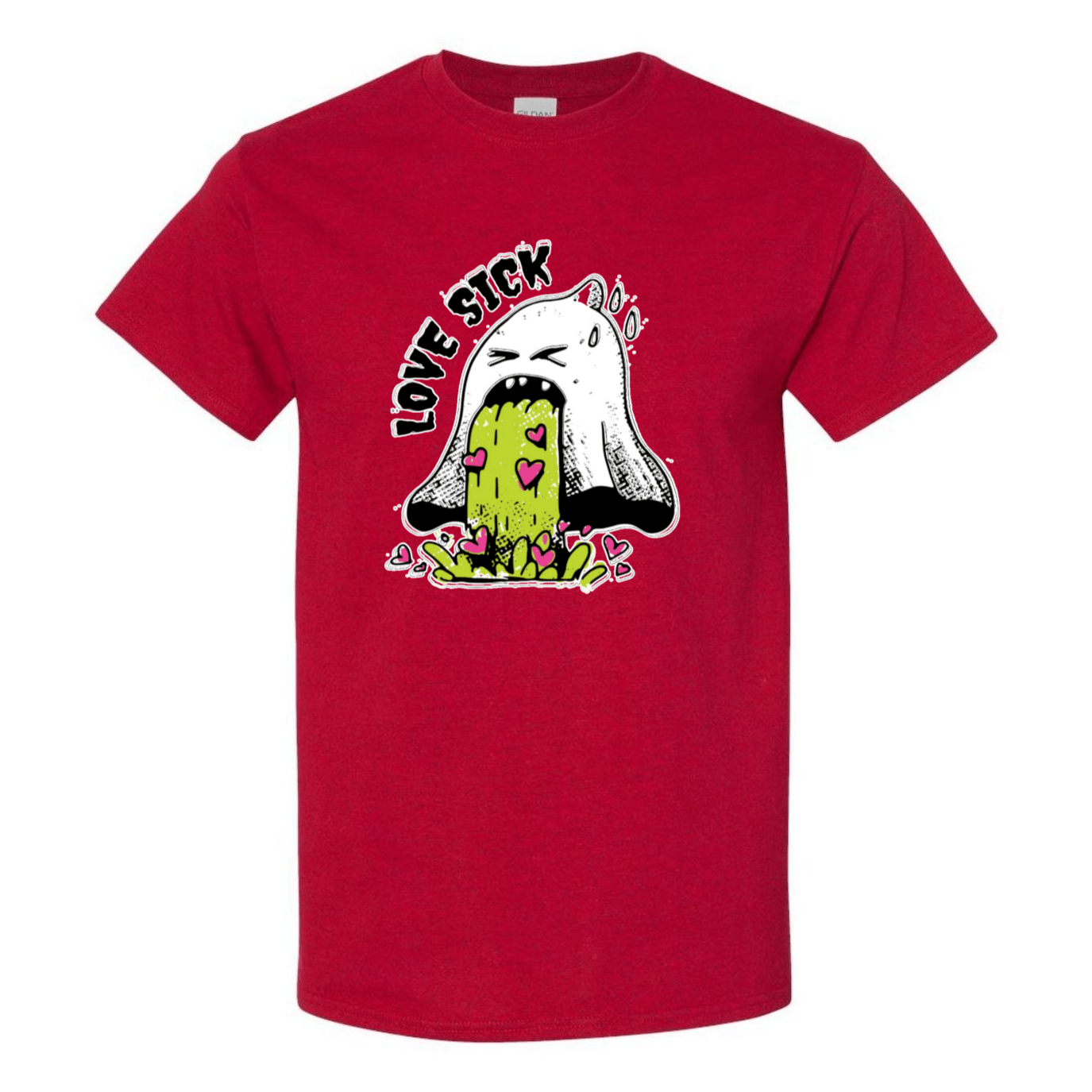 Love Sick Ghost T-Shirt - Funny Valentine's Day Anti - Valentine's Day Tee - StyleSavvy.xyz