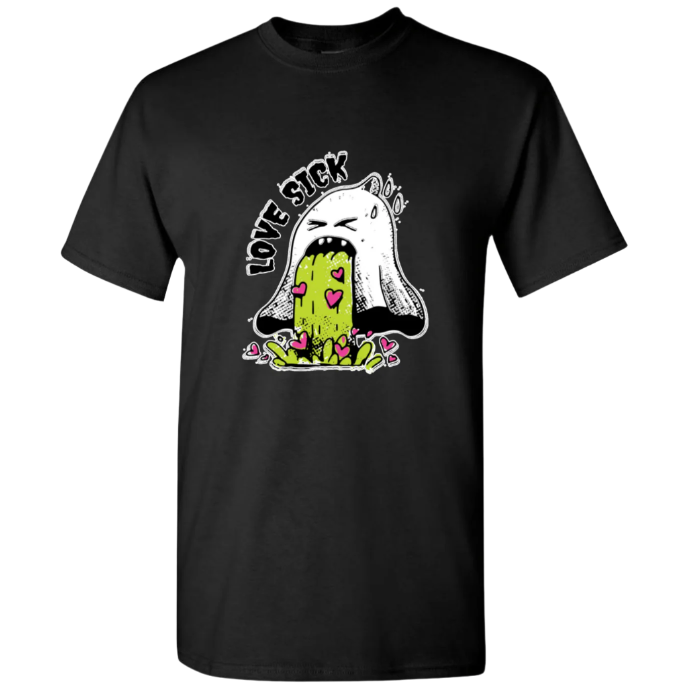 Love Sick Ghost T-Shirt - Funny Valentine's Day Anti - Valentine's Day Tee - StyleSavvy.xyz