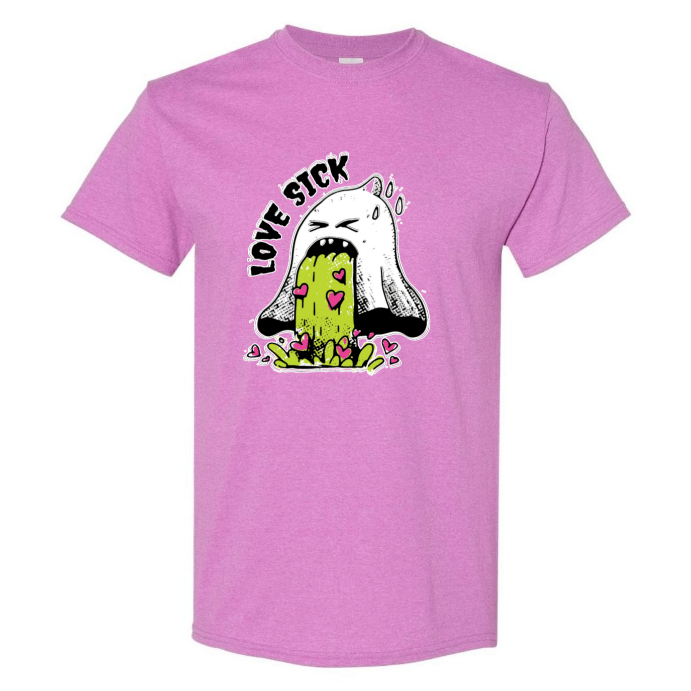 Love Sick Ghost T-Shirt - Funny Valentine's Day Anti - Valentine's Day Tee - StyleSavvy.xyz