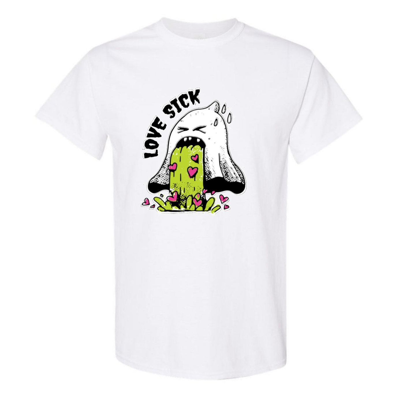 Love Sick Ghost T-Shirt - Funny Valentine's Day Anti - Valentine's Day Tee - StyleSavvy.xyz