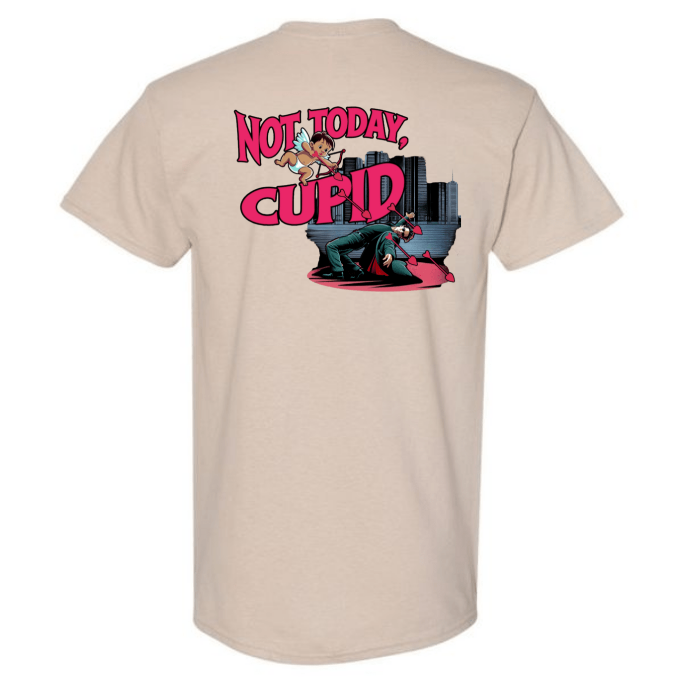 "Not Today Cupid" Matrix Limbo T-Shirt - StyleSavvy.xyz