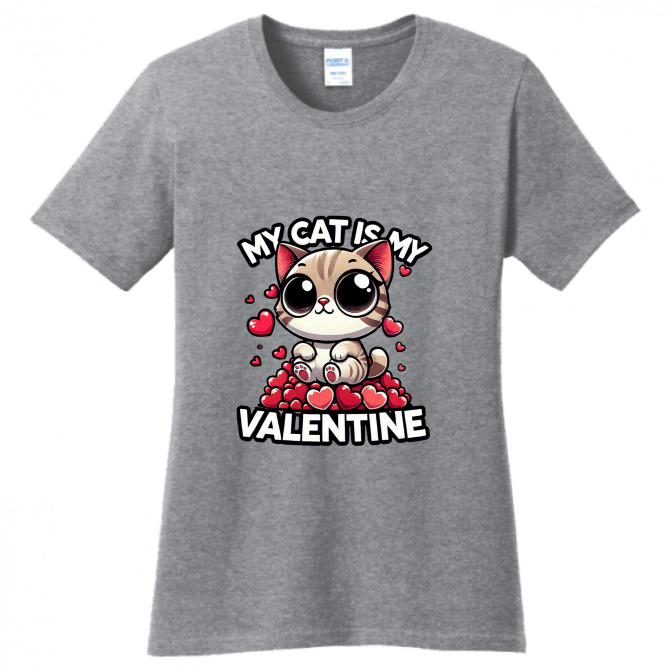 My Cat is My Valentine T-Shirt - Purrfect for Cat Lovers - StyleSavvy.xyz