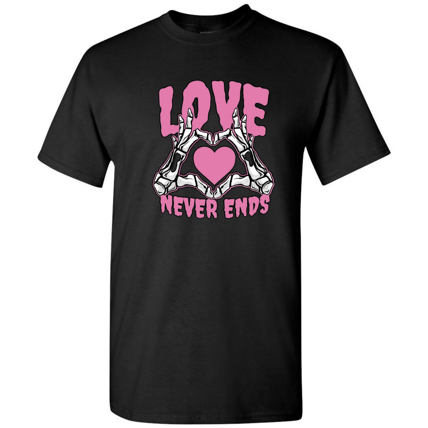 Love Never Ends - Skeleton Hands - StyleSavvy.xyz