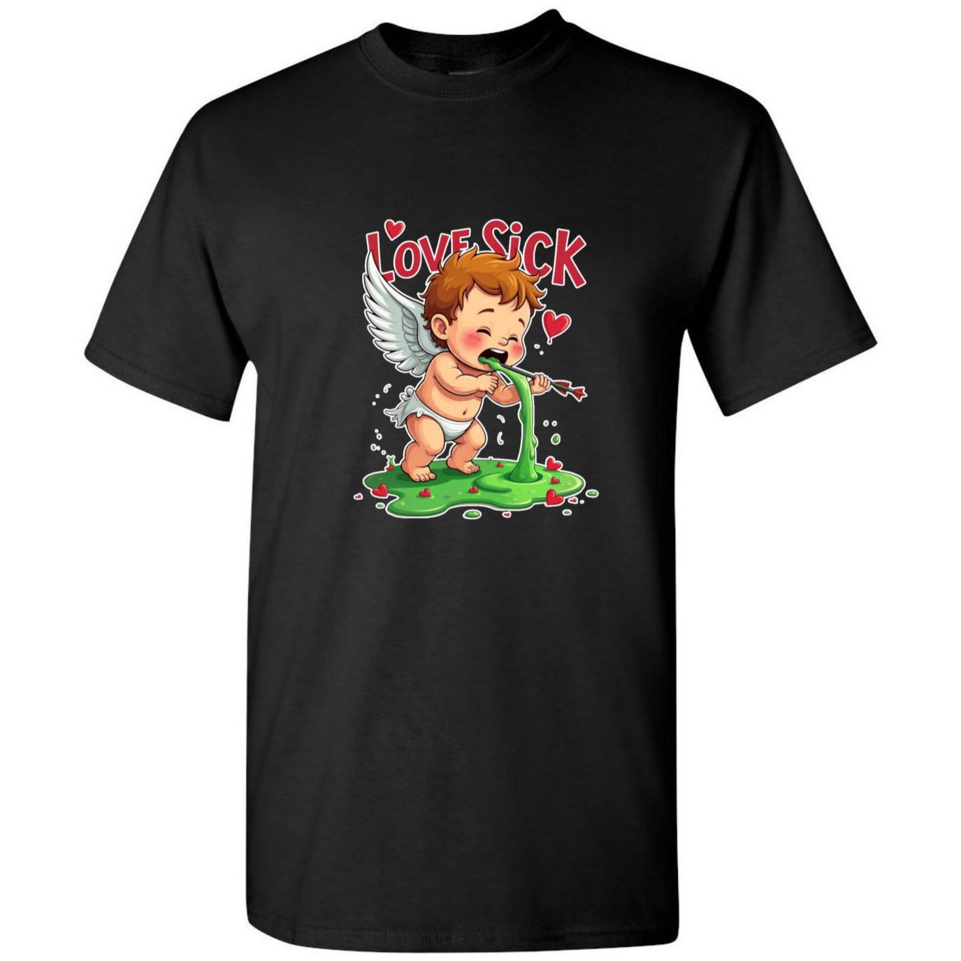 Love Sick Cupid - Anti - Valentine's Day T-Shirt - StyleSavvy.xyz