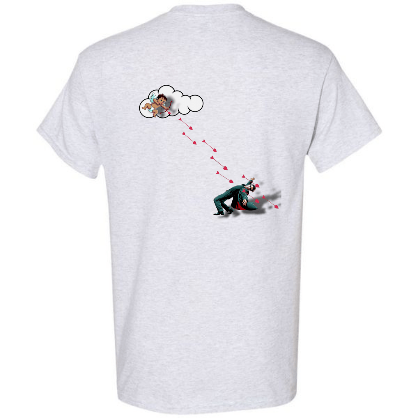 "Not Today Cupid" Matrix Limbo T-Shirt - Front & Back - StyleSavvy.xyz