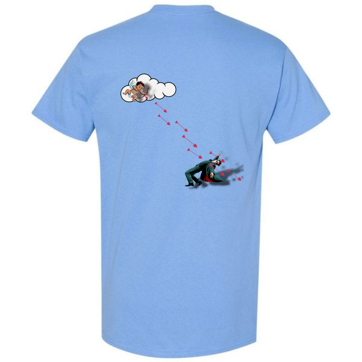 "Not Today Cupid" Matrix Limbo T-Shirt - Front & Back - StyleSavvy.xyz
