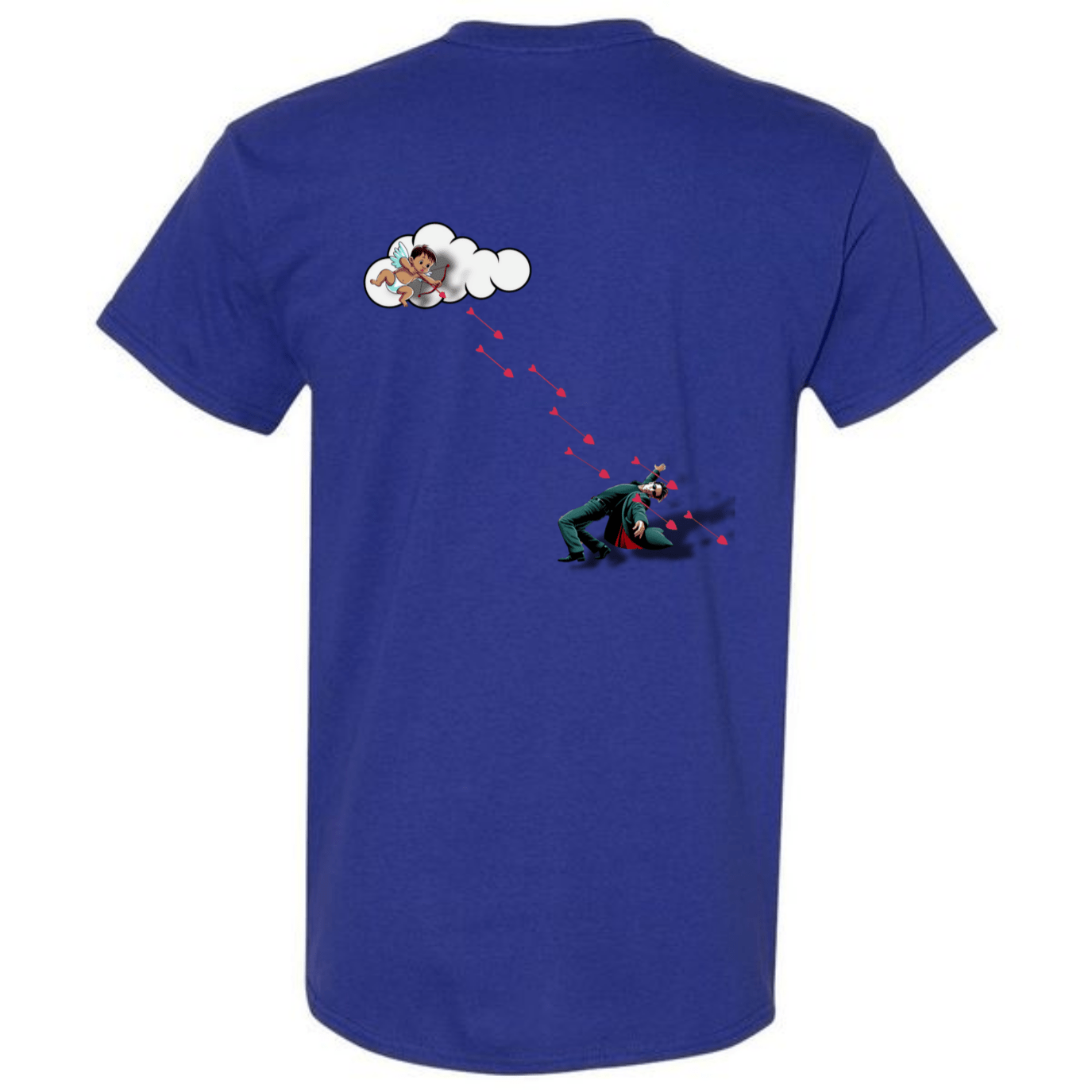 "Not Today Cupid" Matrix Limbo T-Shirt - Front & Back - StyleSavvy.xyz