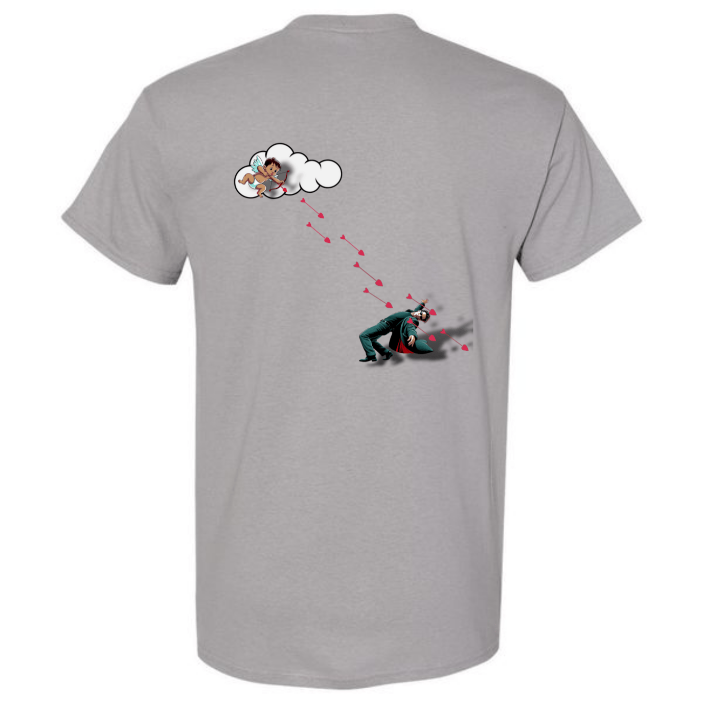 "Not Today Cupid" Matrix Limbo T-Shirt - Front & Back - StyleSavvy.xyz