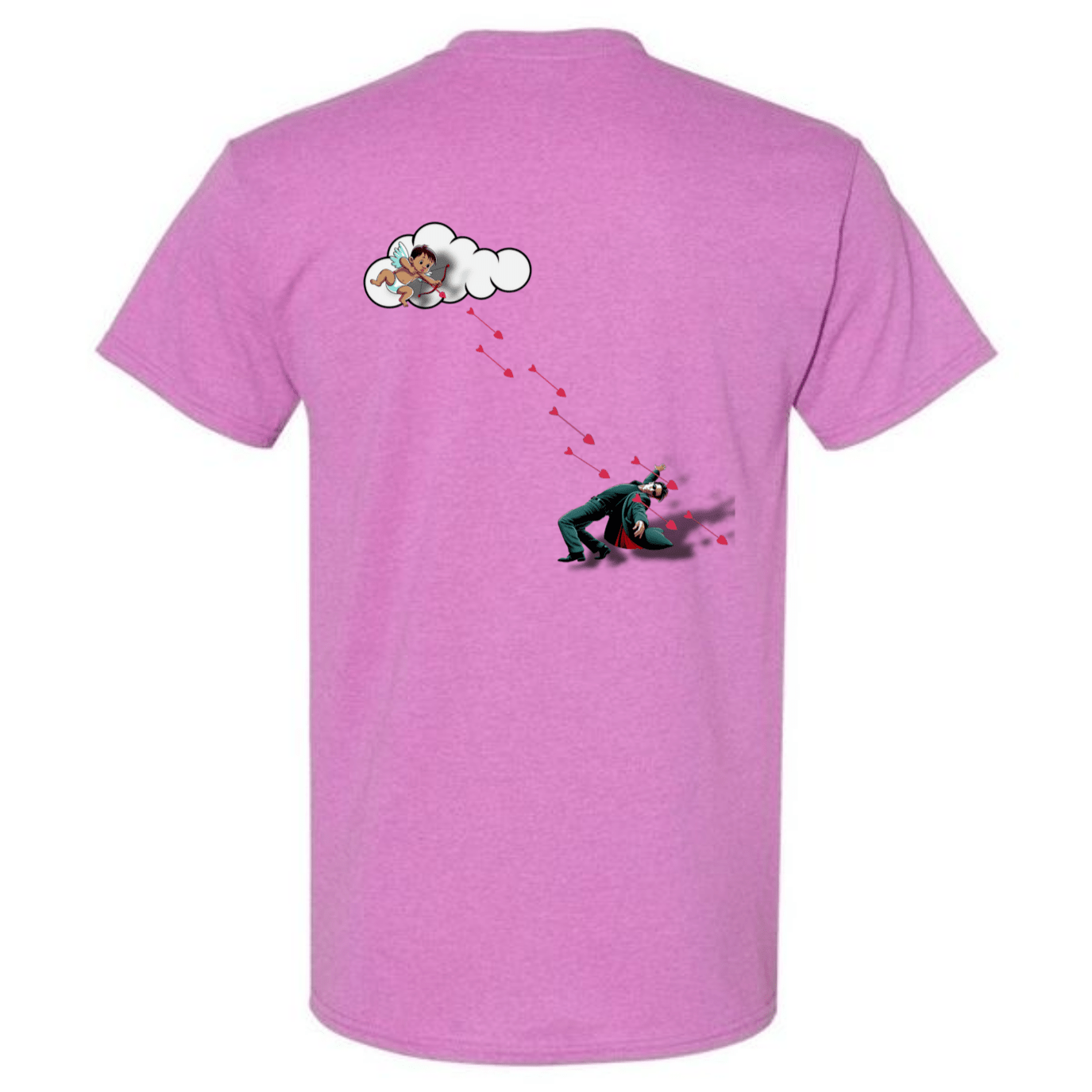 "Not Today Cupid" Matrix Limbo T-Shirt - Front & Back - StyleSavvy.xyz
