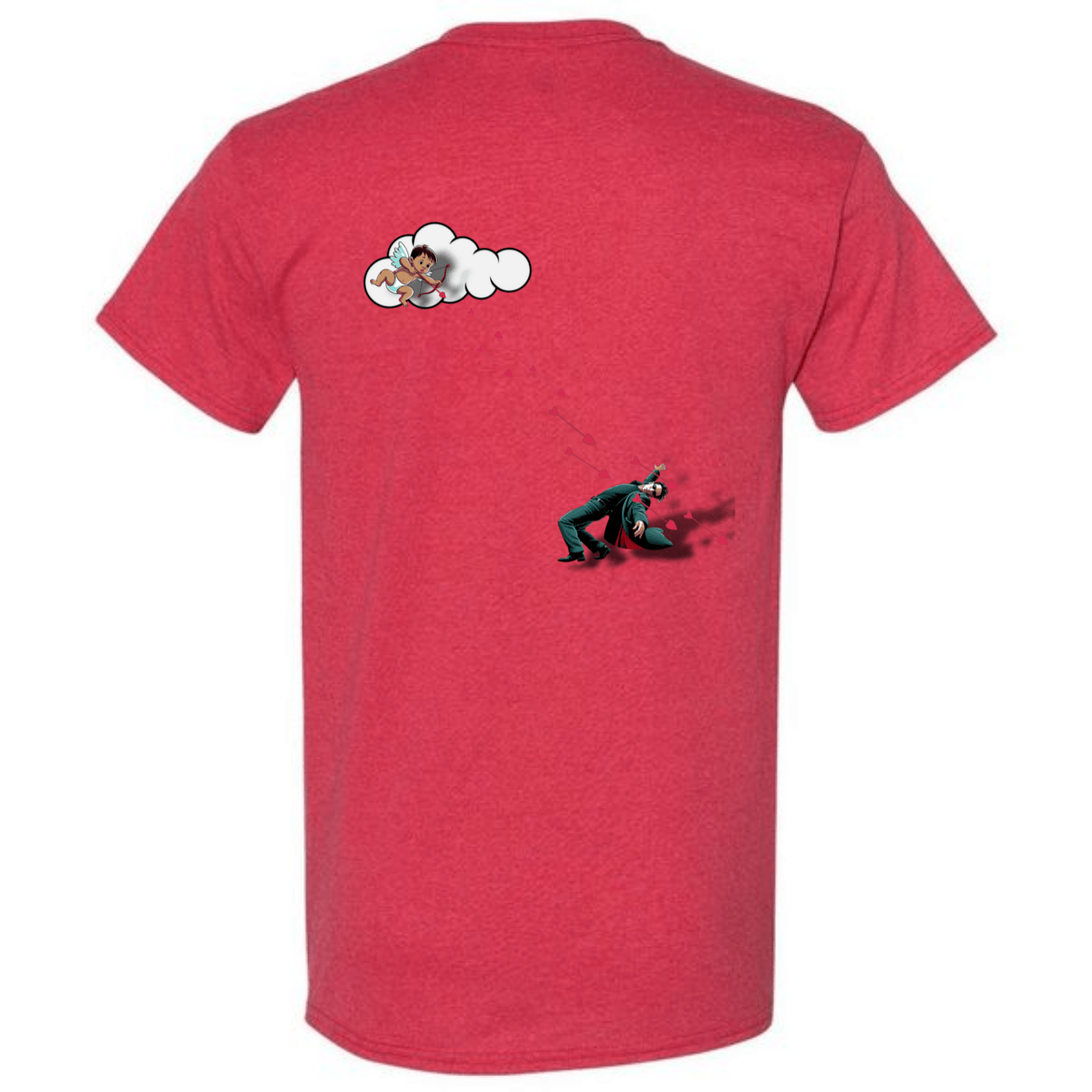 "Not Today Cupid" Matrix Limbo T-Shirt - Front & Back - StyleSavvy.xyz