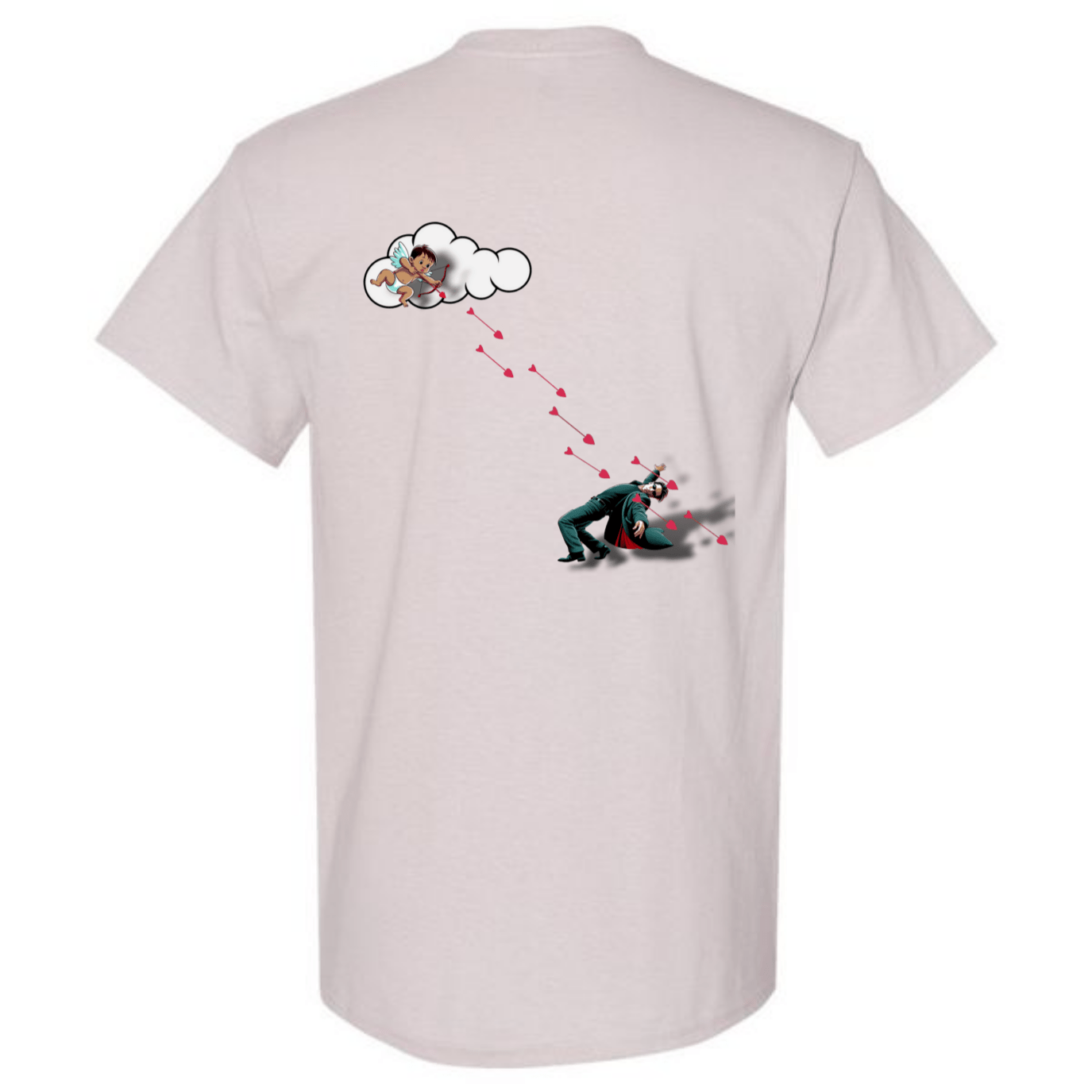 "Not Today Cupid" Matrix Limbo T-Shirt - Front & Back - StyleSavvy.xyz