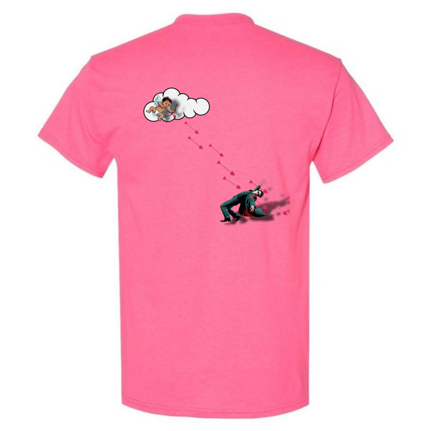 "Not Today Cupid" Matrix Limbo T-Shirt - Front & Back - StyleSavvy.xyz