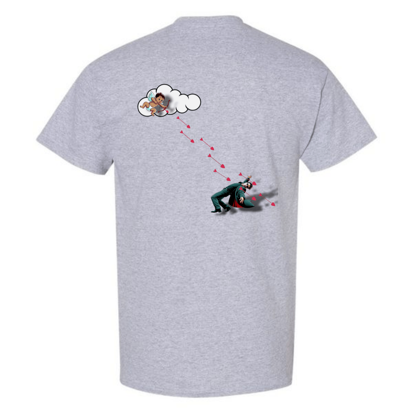 "Not Today Cupid" Matrix Limbo T-Shirt - Front & Back - StyleSavvy.xyz