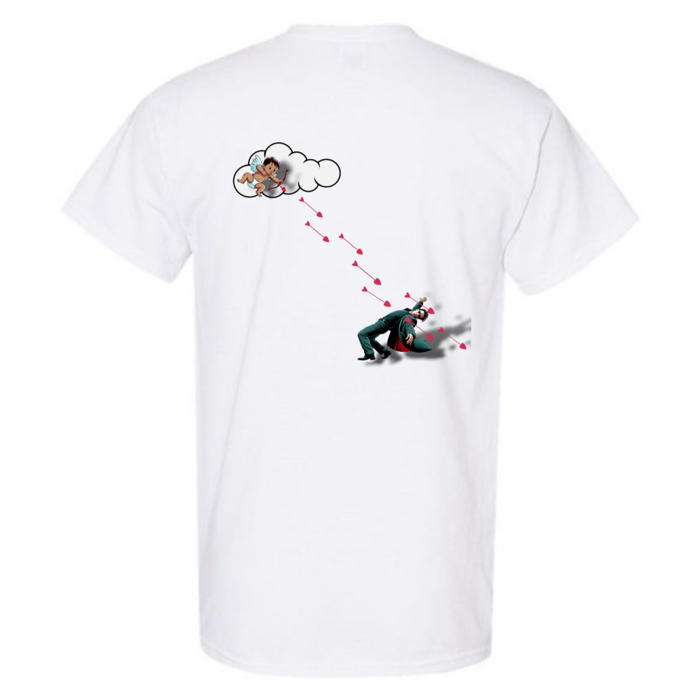 "Not Today Cupid" Matrix Limbo T-Shirt - Front & Back - StyleSavvy.xyz