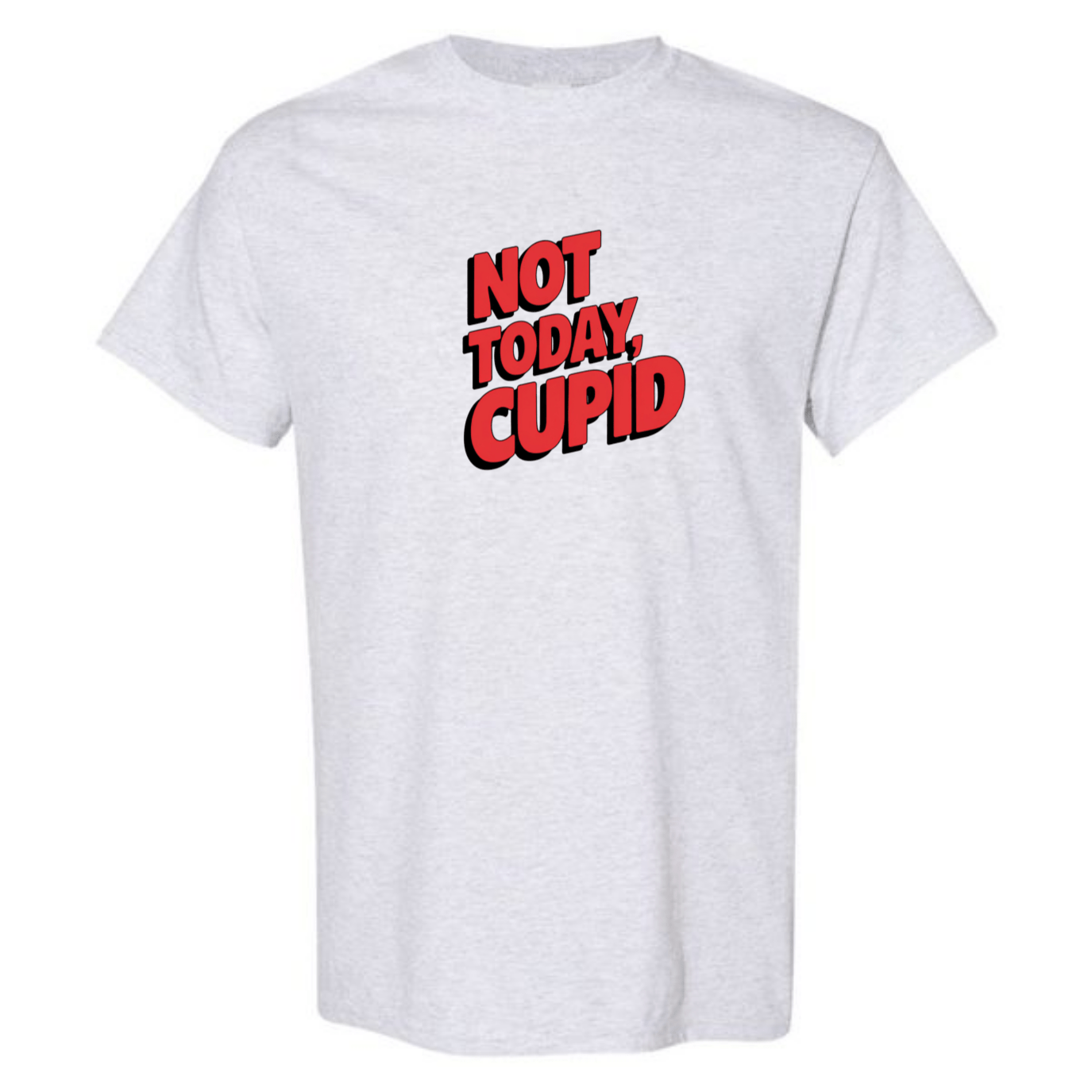 "Not Today Cupid" Matrix Limbo T-Shirt - Front & Back - StyleSavvy.xyz