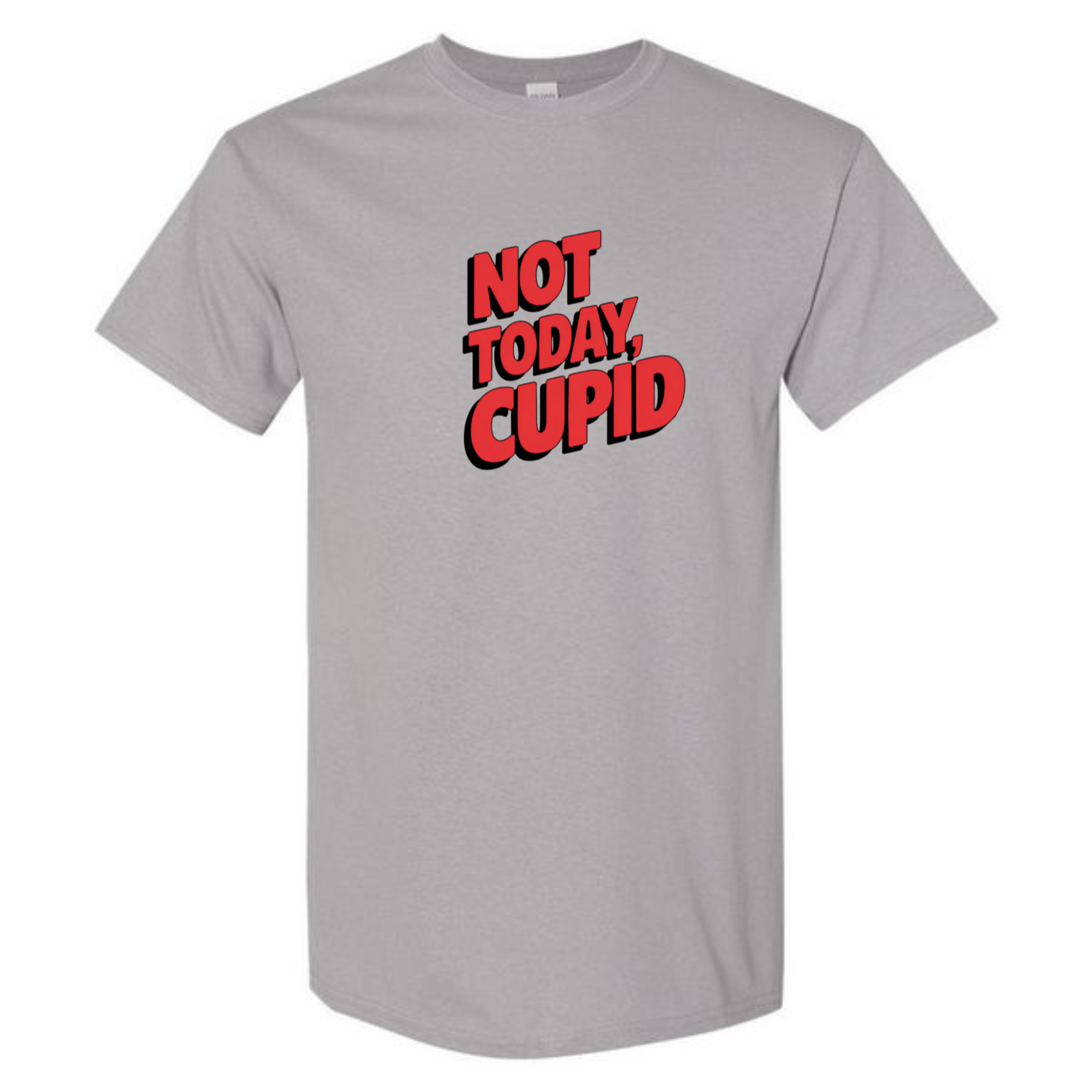 "Not Today Cupid" Matrix Limbo T-Shirt - Front & Back - StyleSavvy.xyz