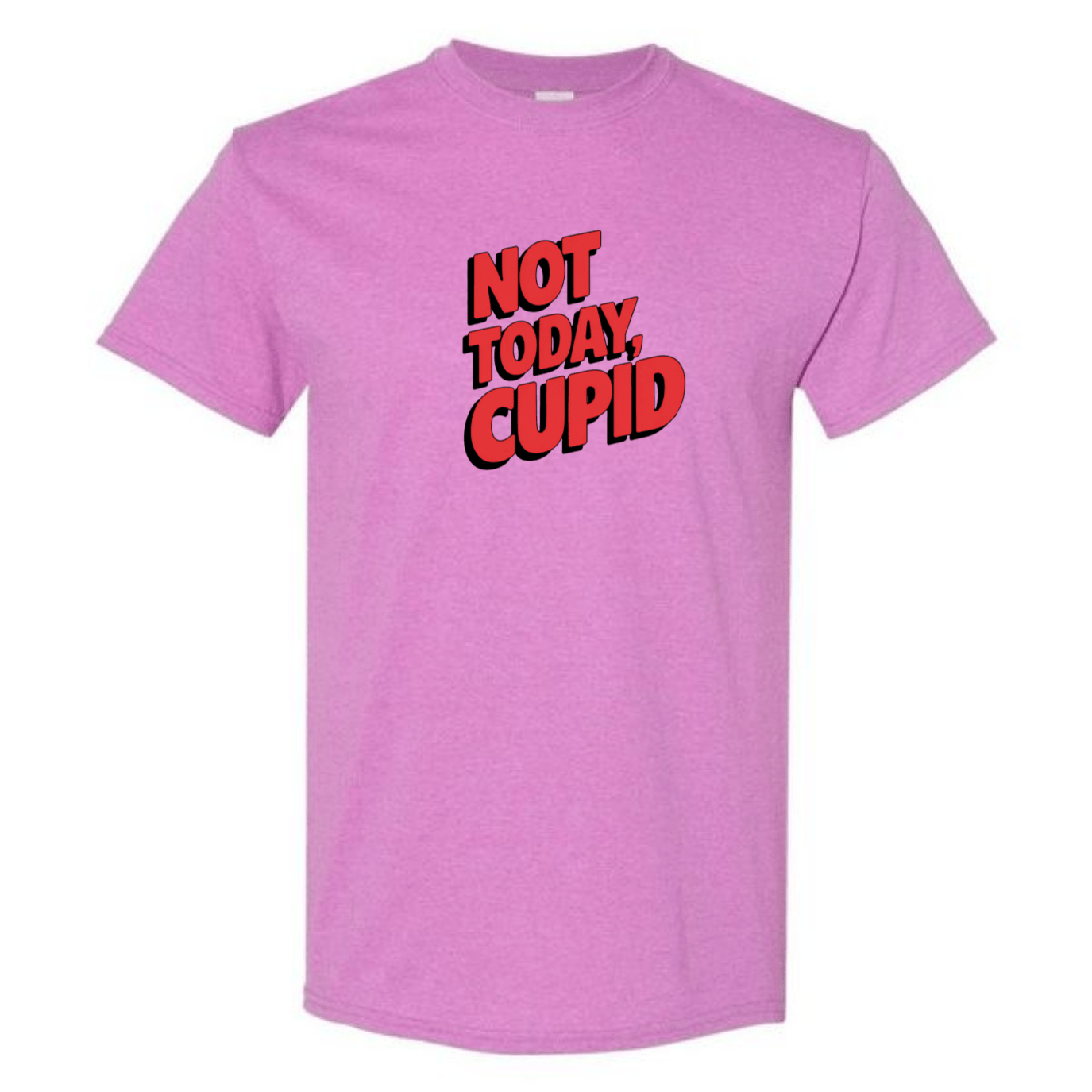 "Not Today Cupid" Matrix Limbo T-Shirt - Front & Back - StyleSavvy.xyz