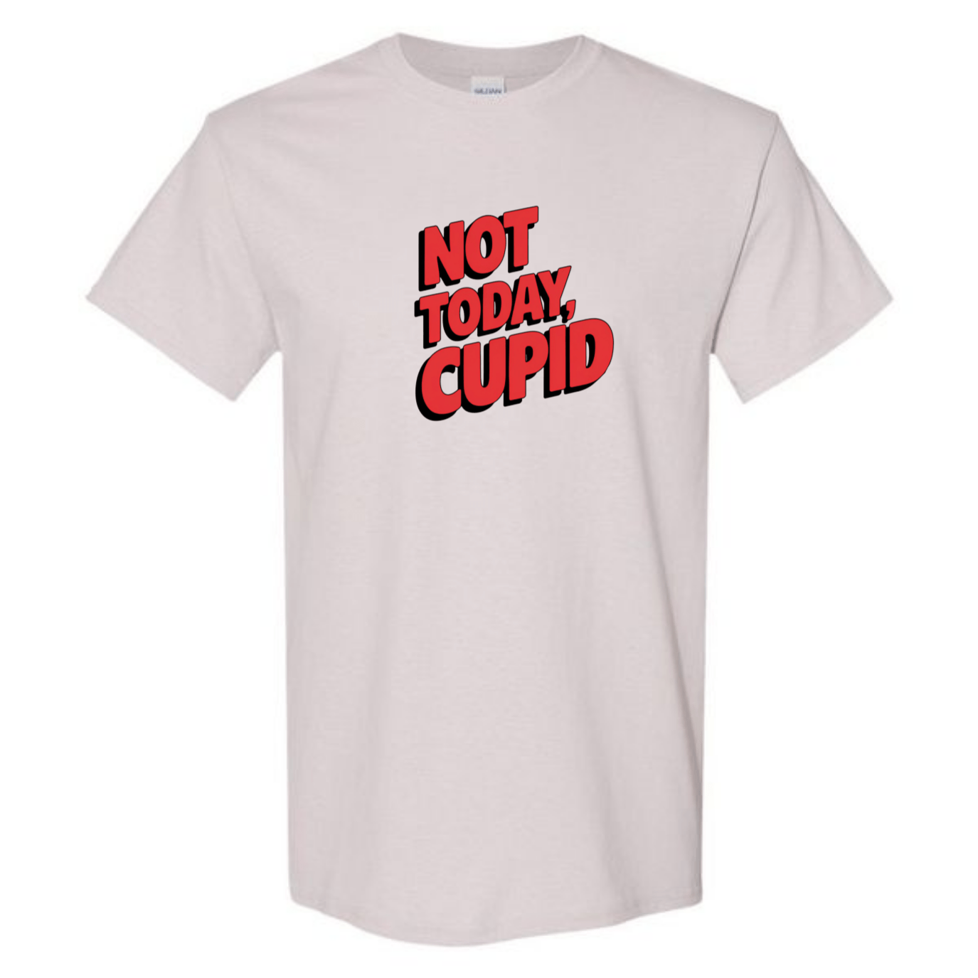 "Not Today Cupid" Matrix Limbo T-Shirt - Front & Back - StyleSavvy.xyz