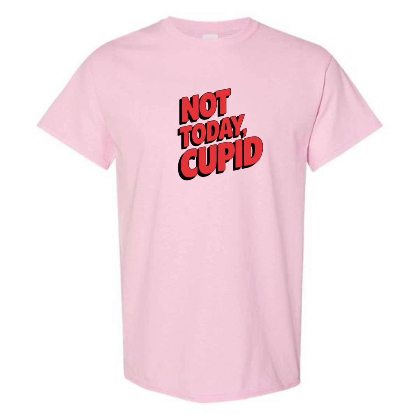 "Not Today Cupid" Matrix Limbo T-Shirt - Front & Back - StyleSavvy.xyz