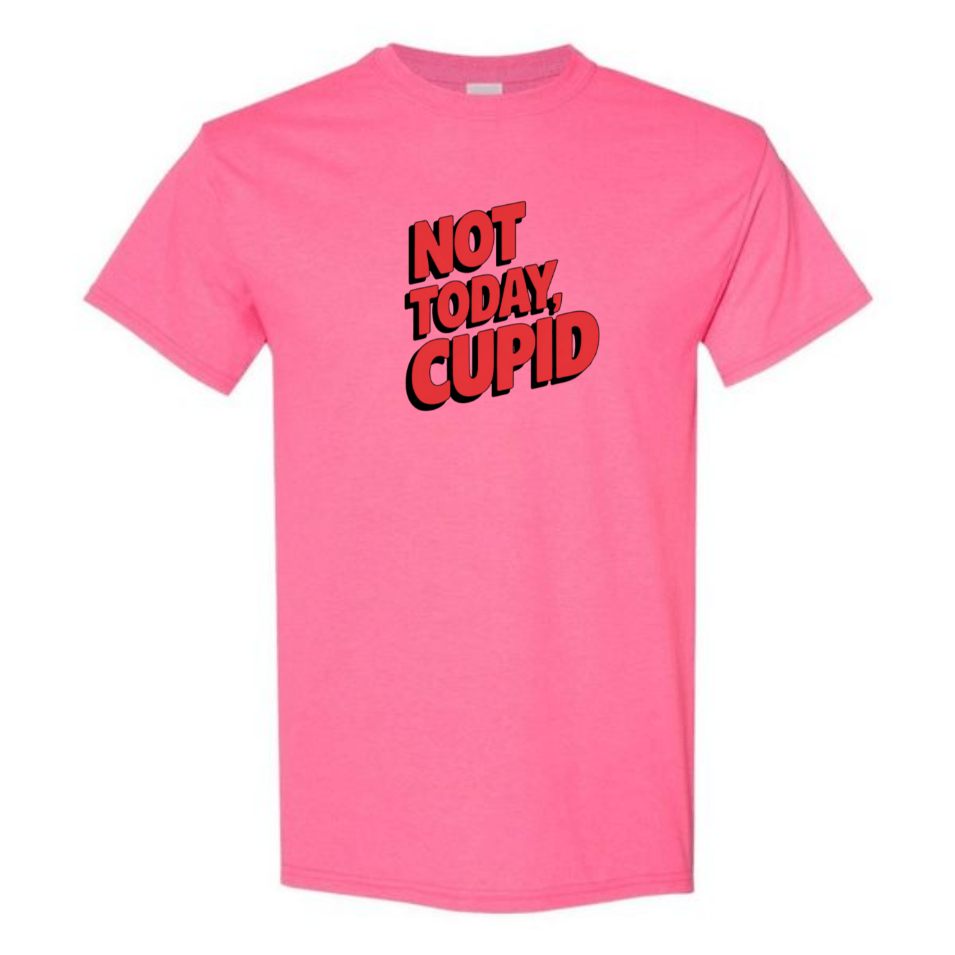 "Not Today Cupid" Matrix Limbo T-Shirt - Front & Back - StyleSavvy.xyz