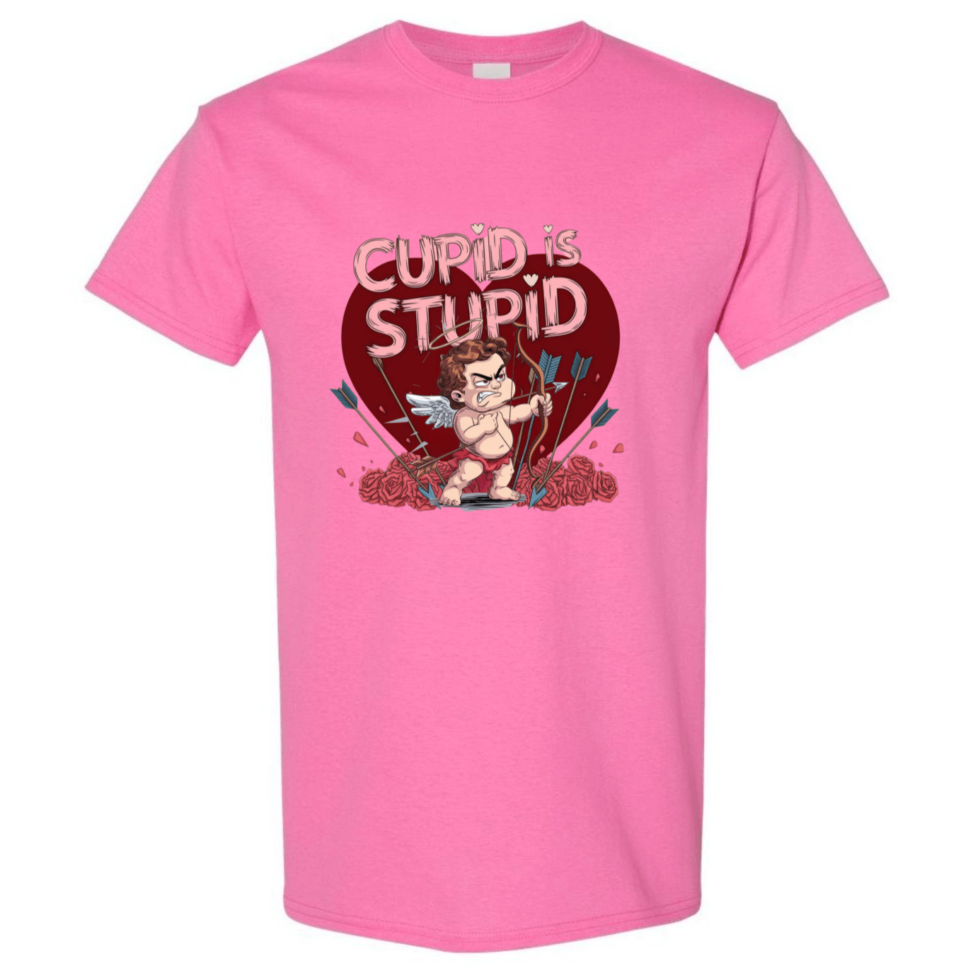 Cupid is Stupid T-Shirt - Funny Anti - Valentine's Day Gift - StyleSavvy.xyz