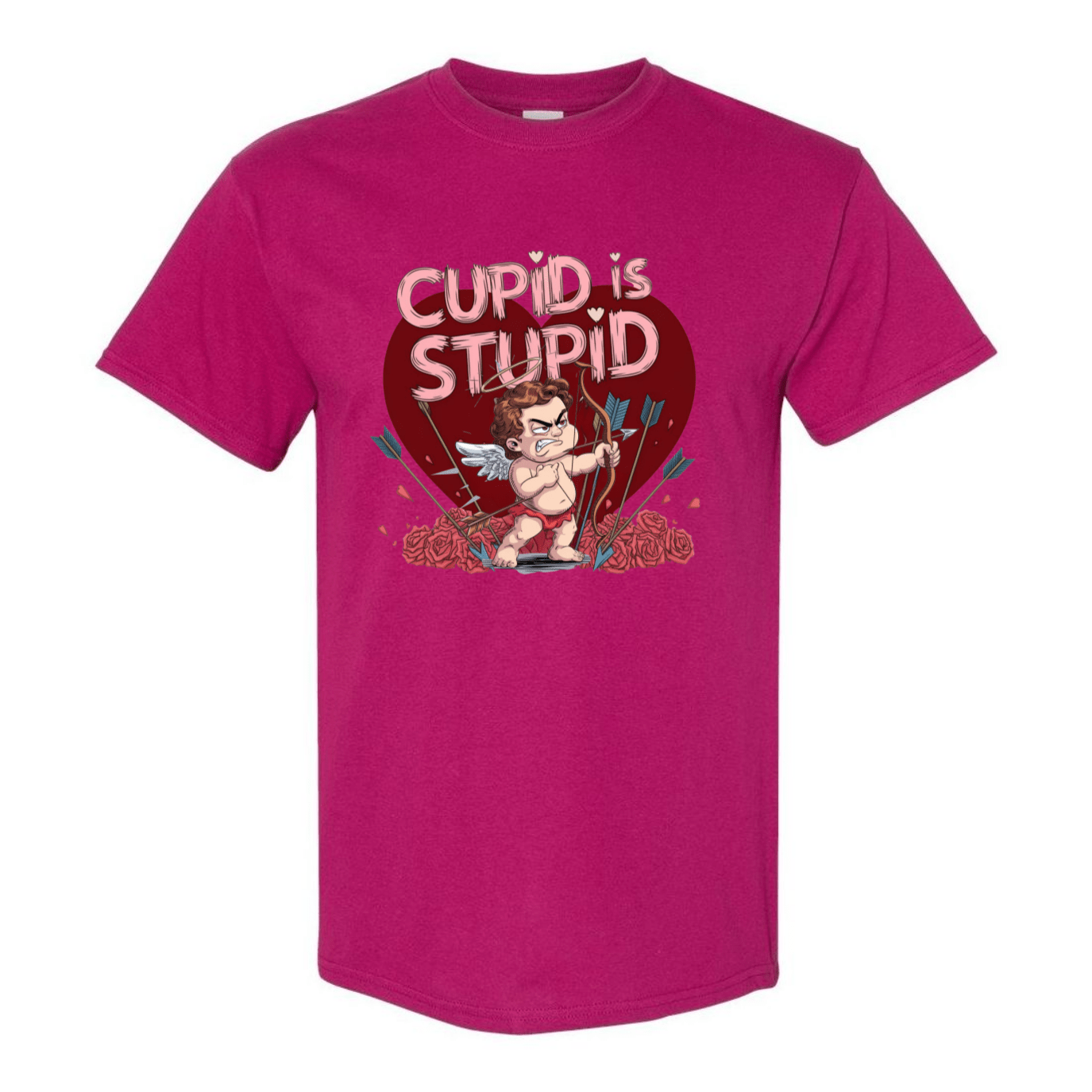 Cupid is Stupid T-Shirt - Funny Anti - Valentine's Day Gift - StyleSavvy.xyz