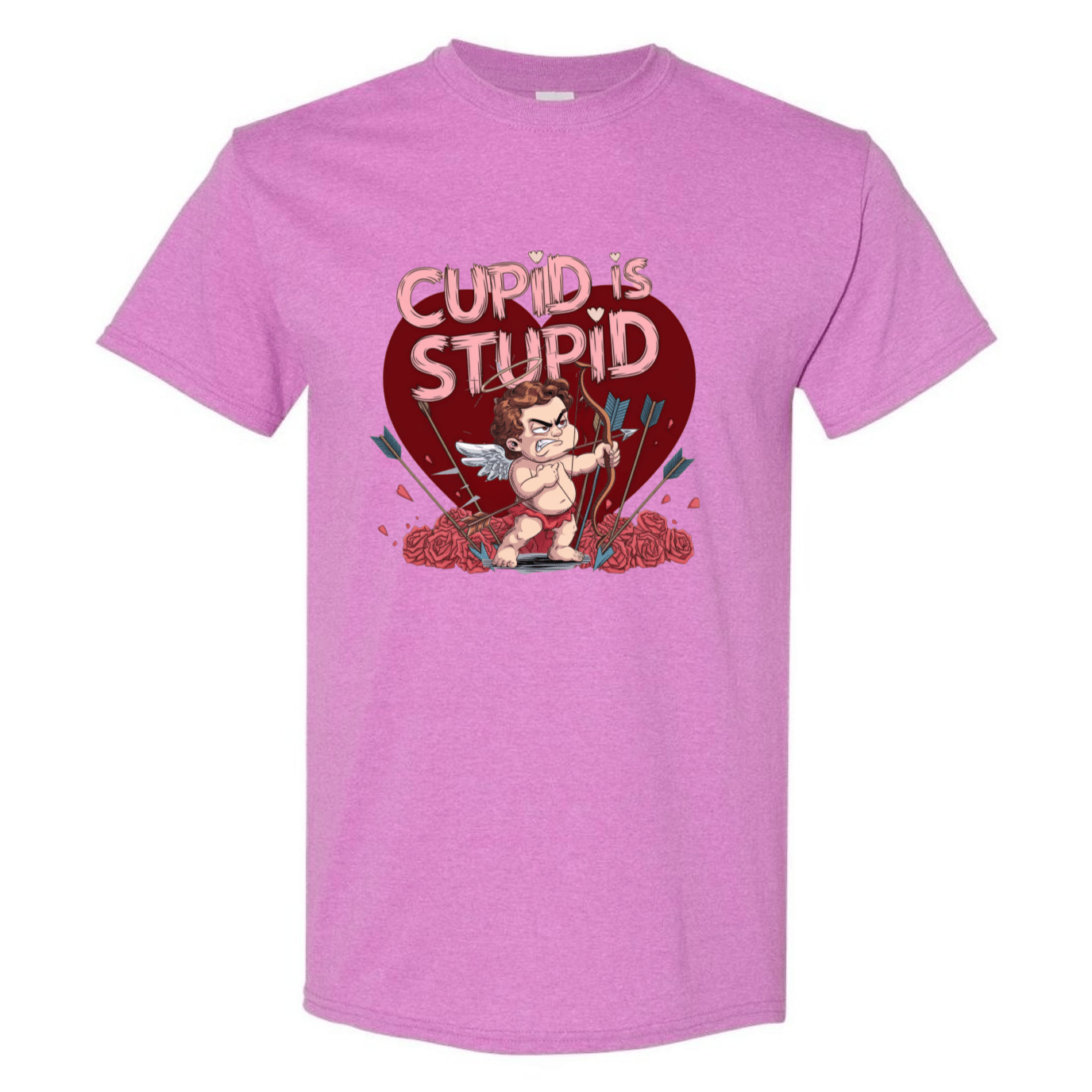 Cupid is Stupid T-Shirt - Funny Anti - Valentine's Day Gift - StyleSavvy.xyz