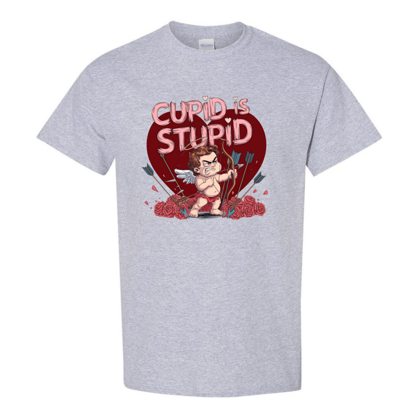 Cupid is Stupid T-Shirt - Funny Anti - Valentine's Day Gift - StyleSavvy.xyz
