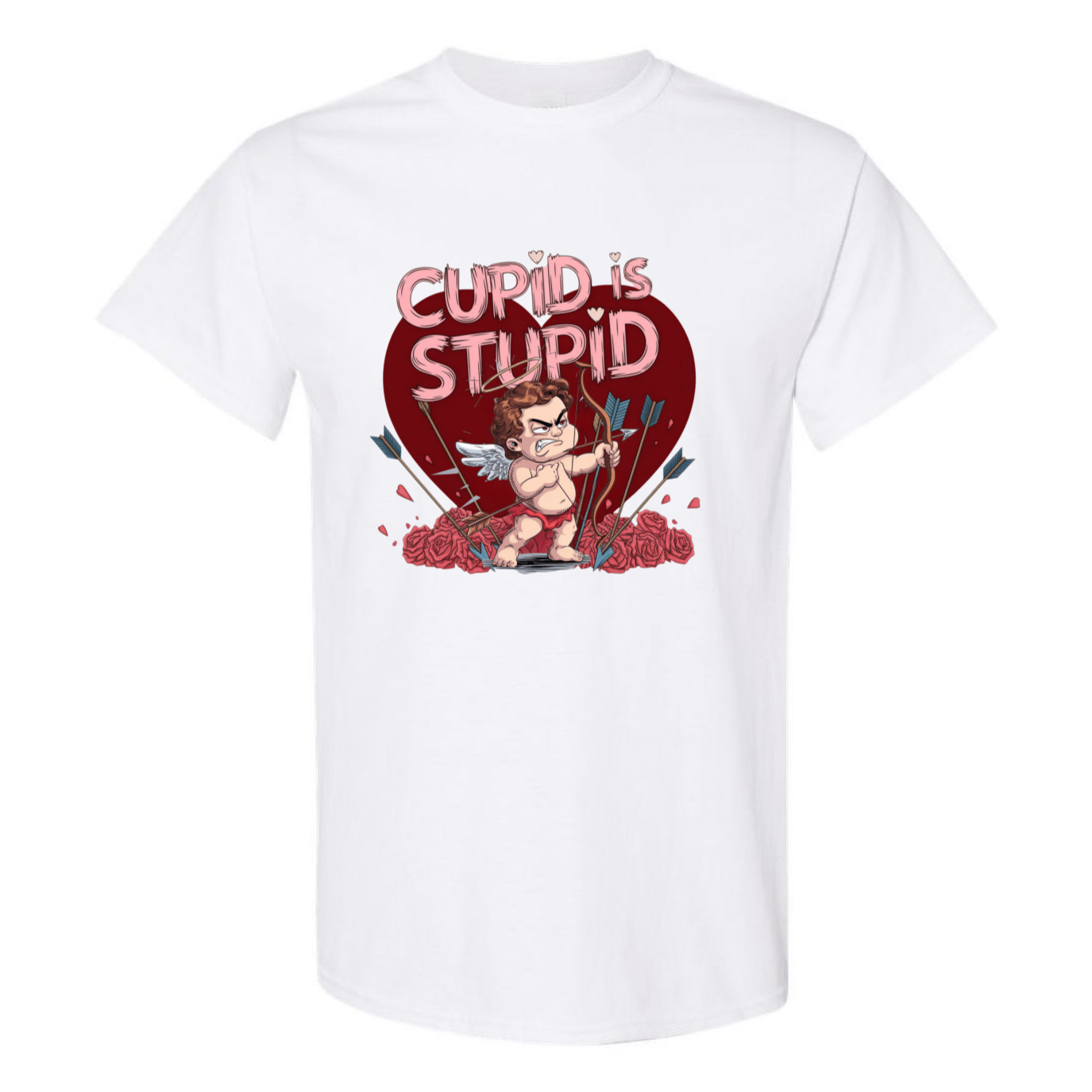 Cupid is Stupid T-Shirt - Funny Anti - Valentine's Day Gift - StyleSavvy.xyz