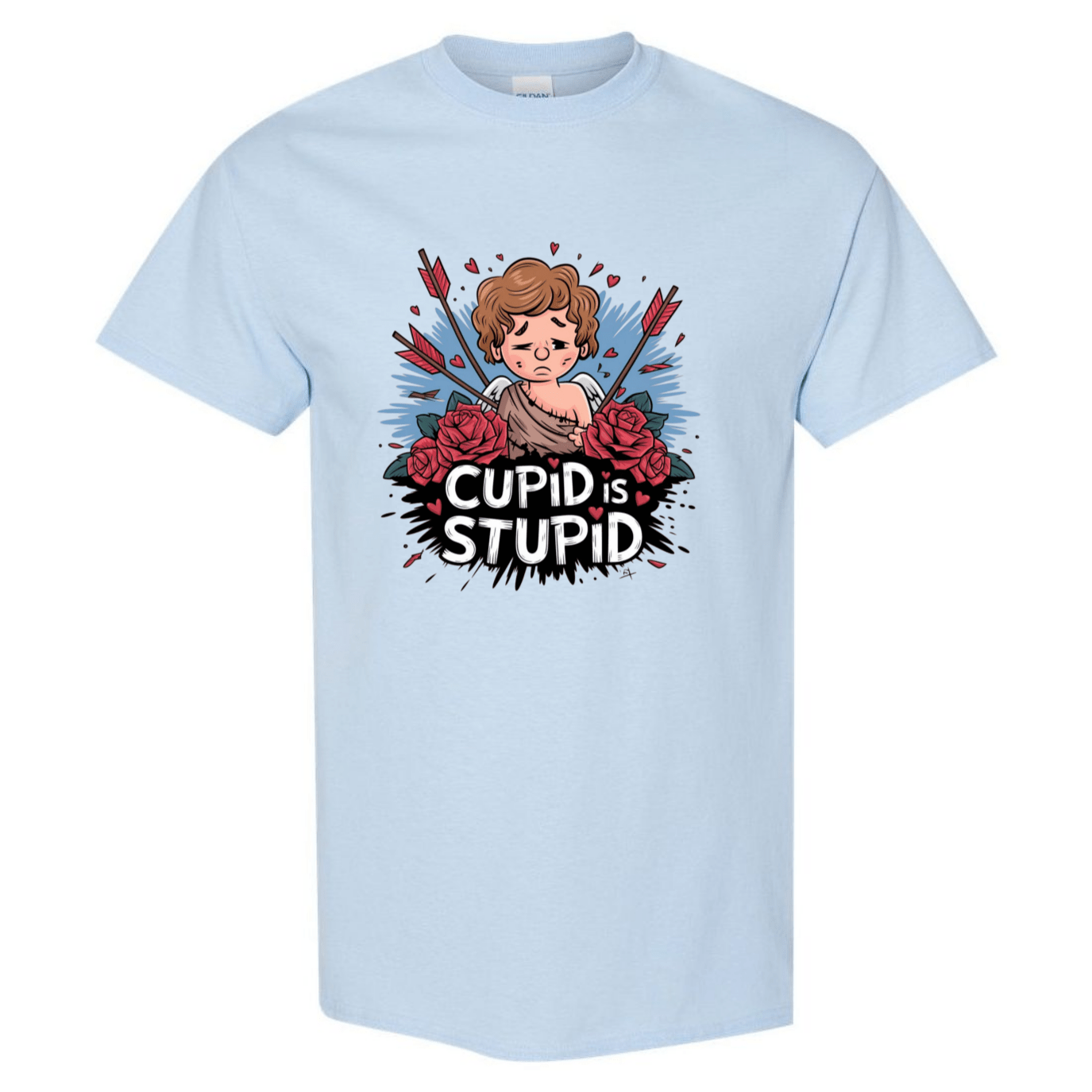 Cupid is Stupid T-Shirt V2 - Funny Anti - Valentine's Day Gift - StyleSavvy.xyz