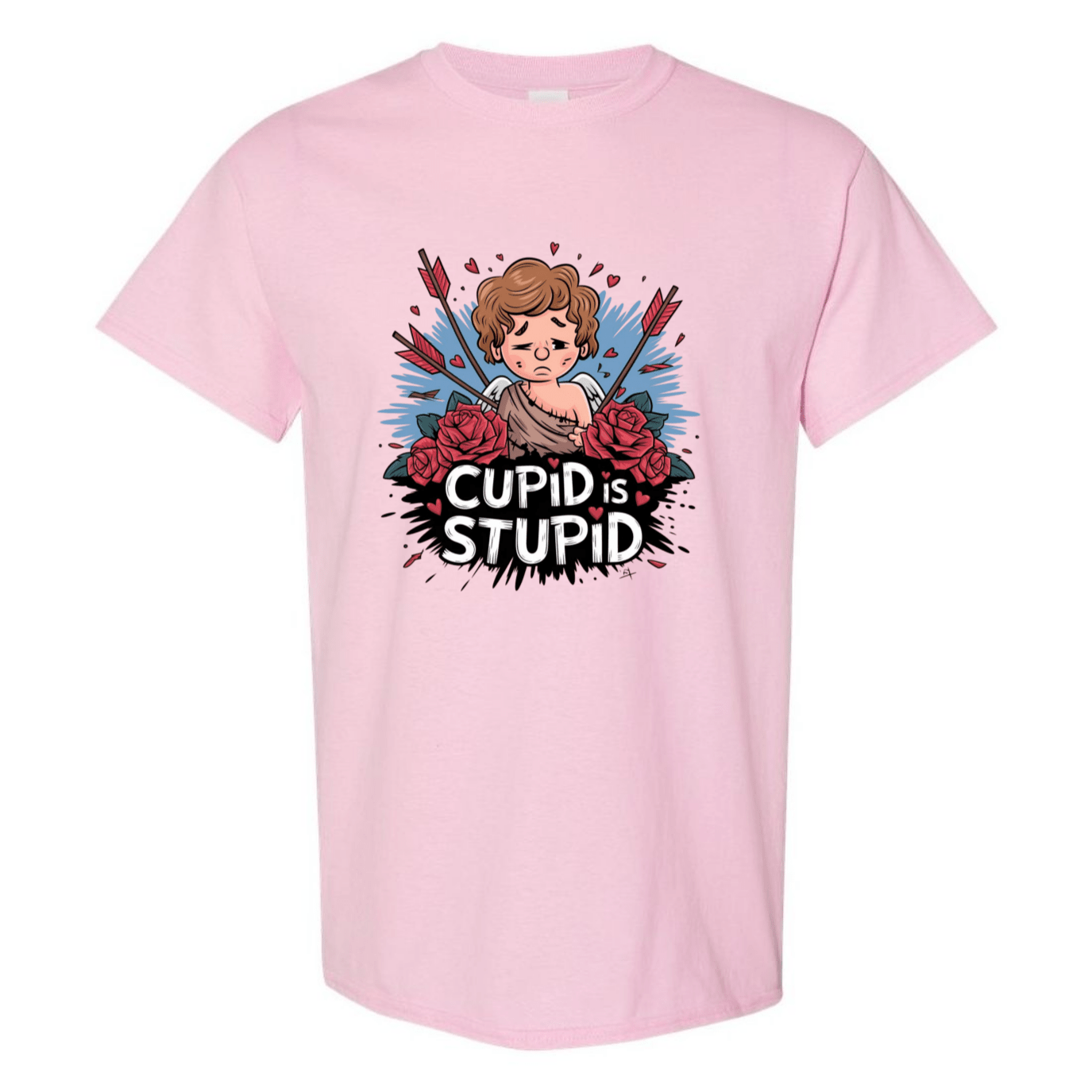 Cupid is Stupid T-Shirt V2 - Funny Anti - Valentine's Day Gift - StyleSavvy.xyz