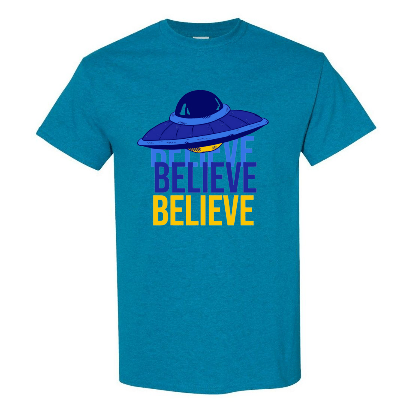 Believe UFO T-Shirt – Retro Alien Aesthetic Tee - StyleSavvy.xyz