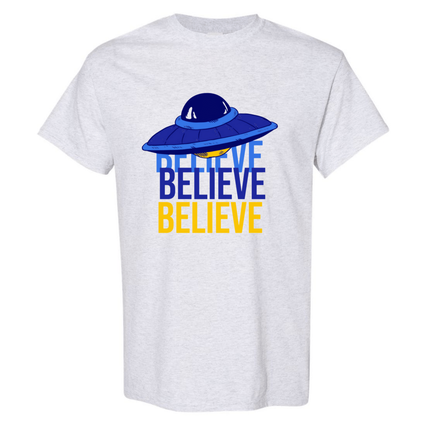 Believe UFO T-Shirt – Retro Alien Aesthetic Tee - StyleSavvy.xyz