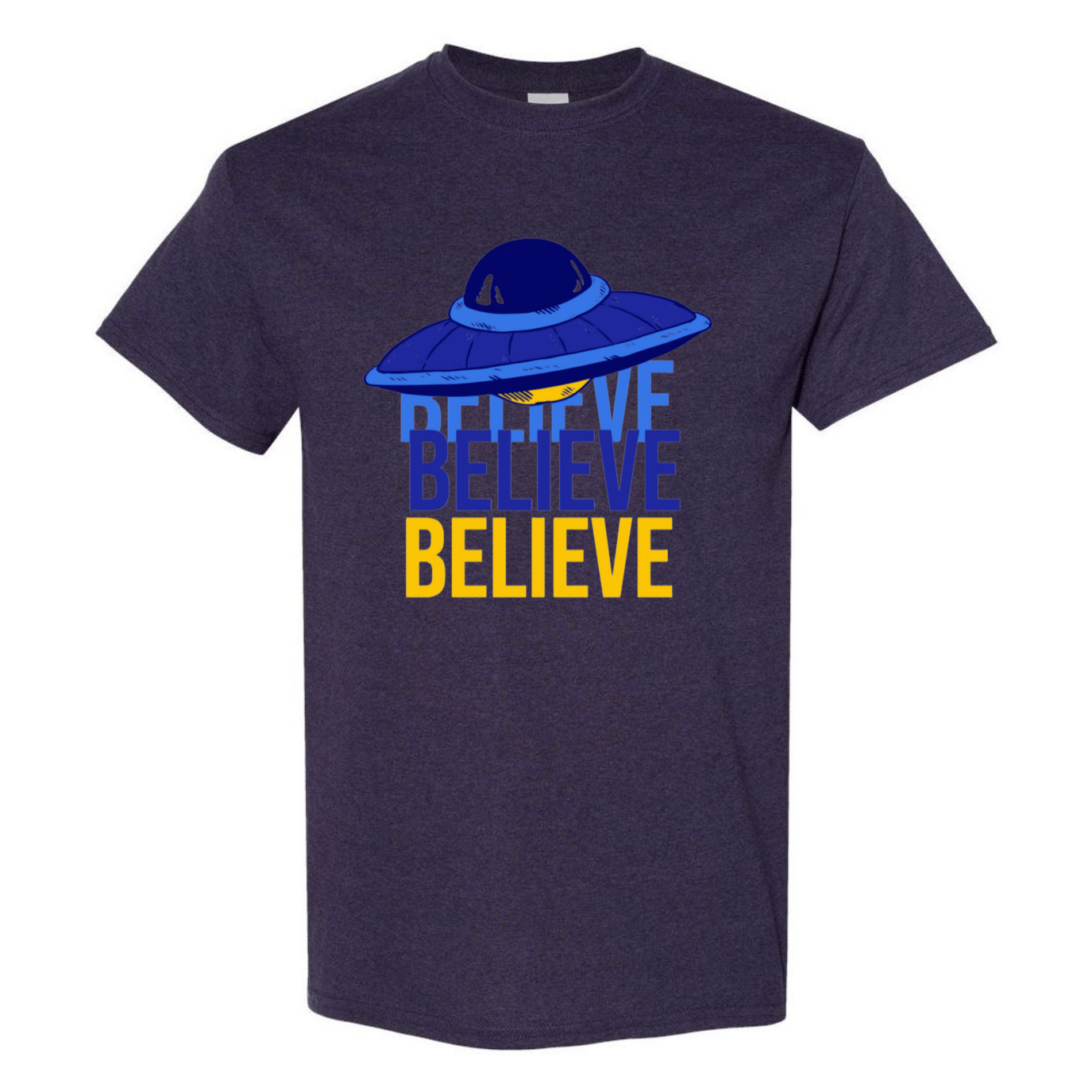 Believe UFO T-Shirt – Retro Alien Aesthetic Tee - StyleSavvy.xyz
