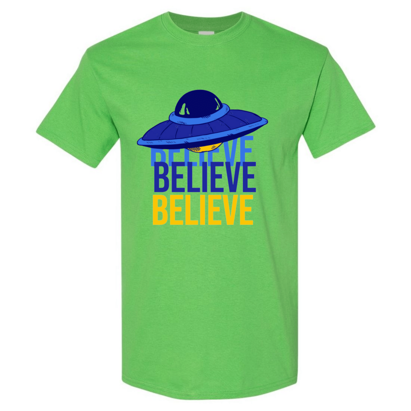 Believe UFO T-Shirt – Retro Alien Aesthetic Tee - StyleSavvy.xyz