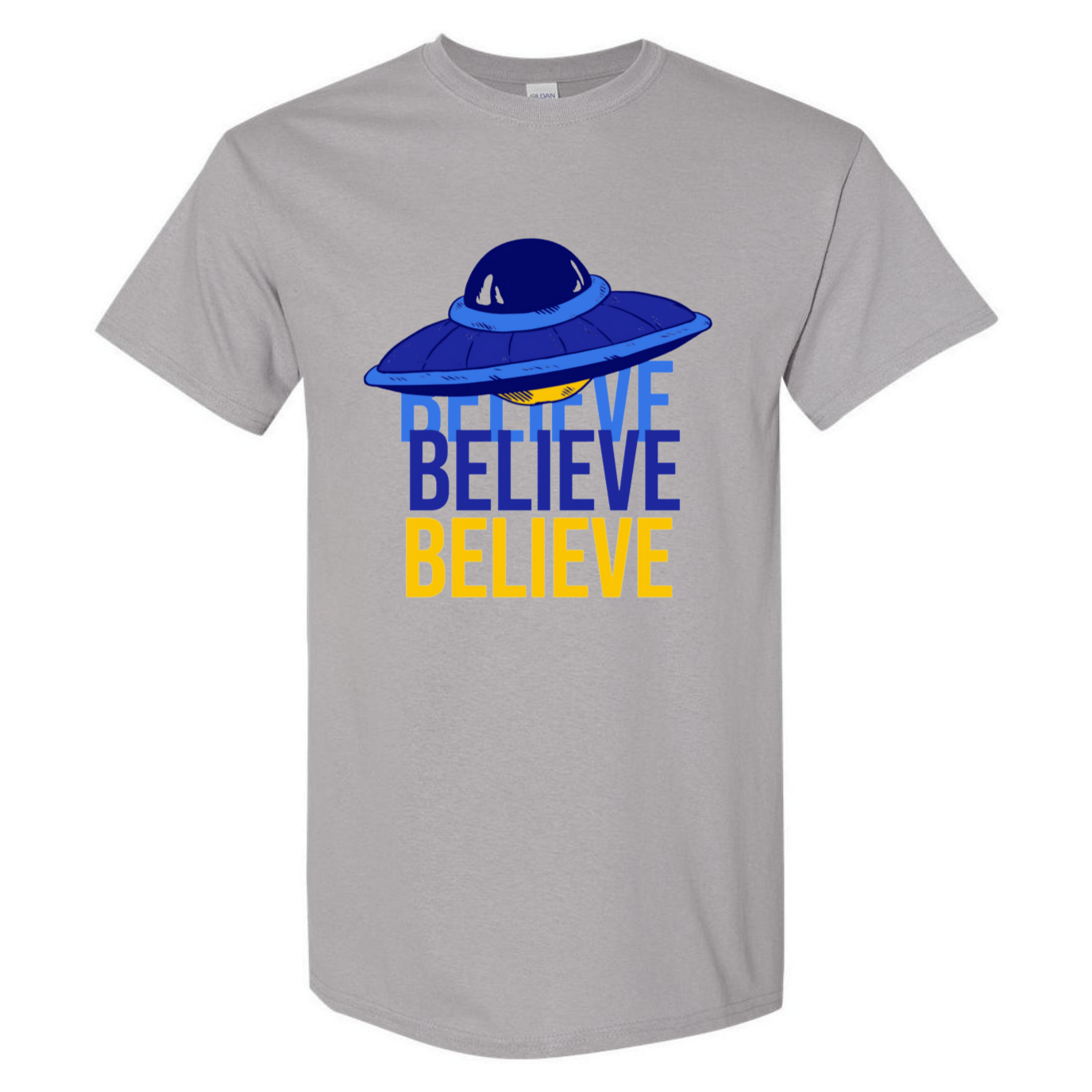 Believe UFO T-Shirt – Retro Alien Aesthetic Tee - StyleSavvy.xyz