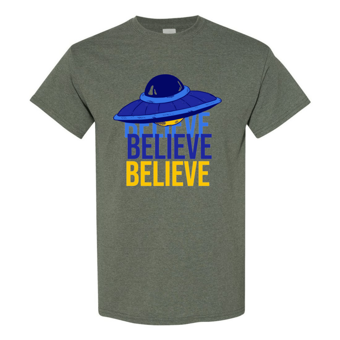 Believe UFO T-Shirt – Retro Alien Aesthetic Tee - StyleSavvy.xyz