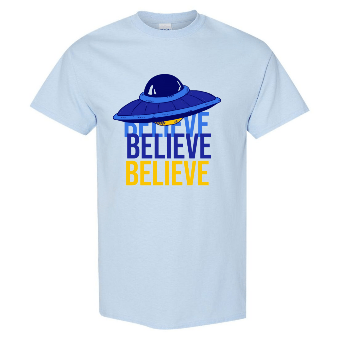 Believe UFO T-Shirt – Retro Alien Aesthetic Tee - StyleSavvy.xyz