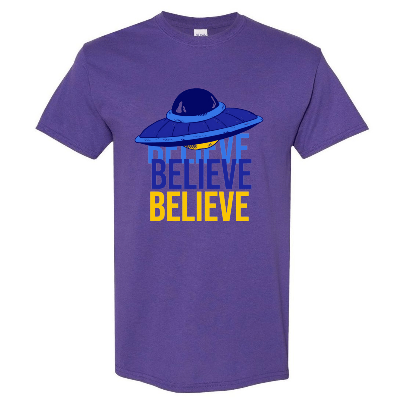 Believe UFO T-Shirt – Retro Alien Aesthetic Tee - StyleSavvy.xyz