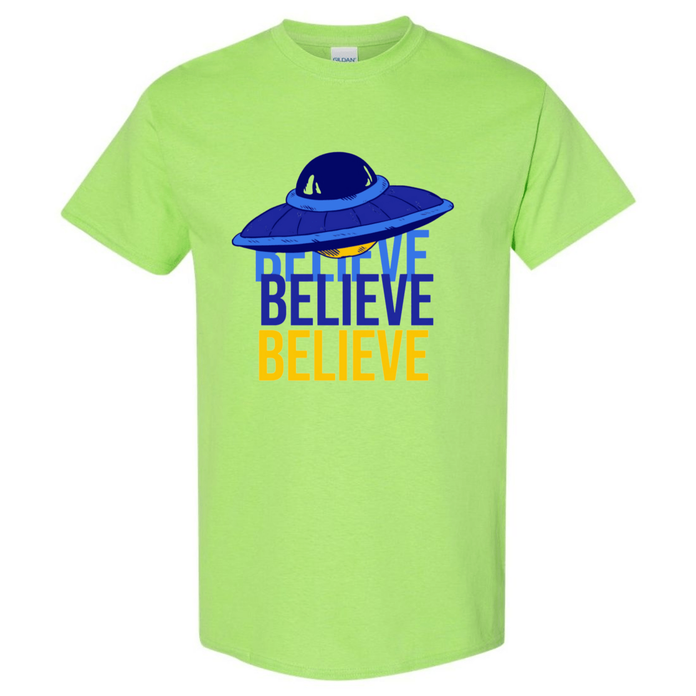 Believe UFO T-Shirt – Retro Alien Aesthetic Tee - StyleSavvy.xyz