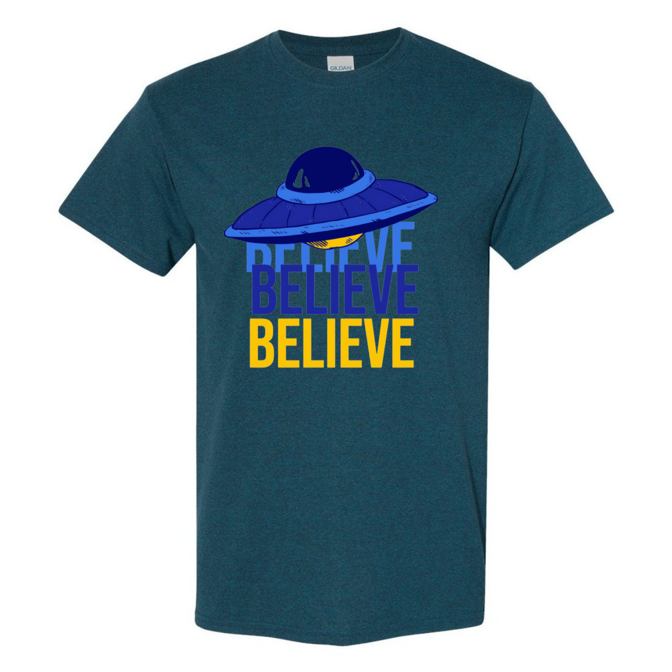 Believe UFO T-Shirt – Retro Alien Aesthetic Tee - StyleSavvy.xyz