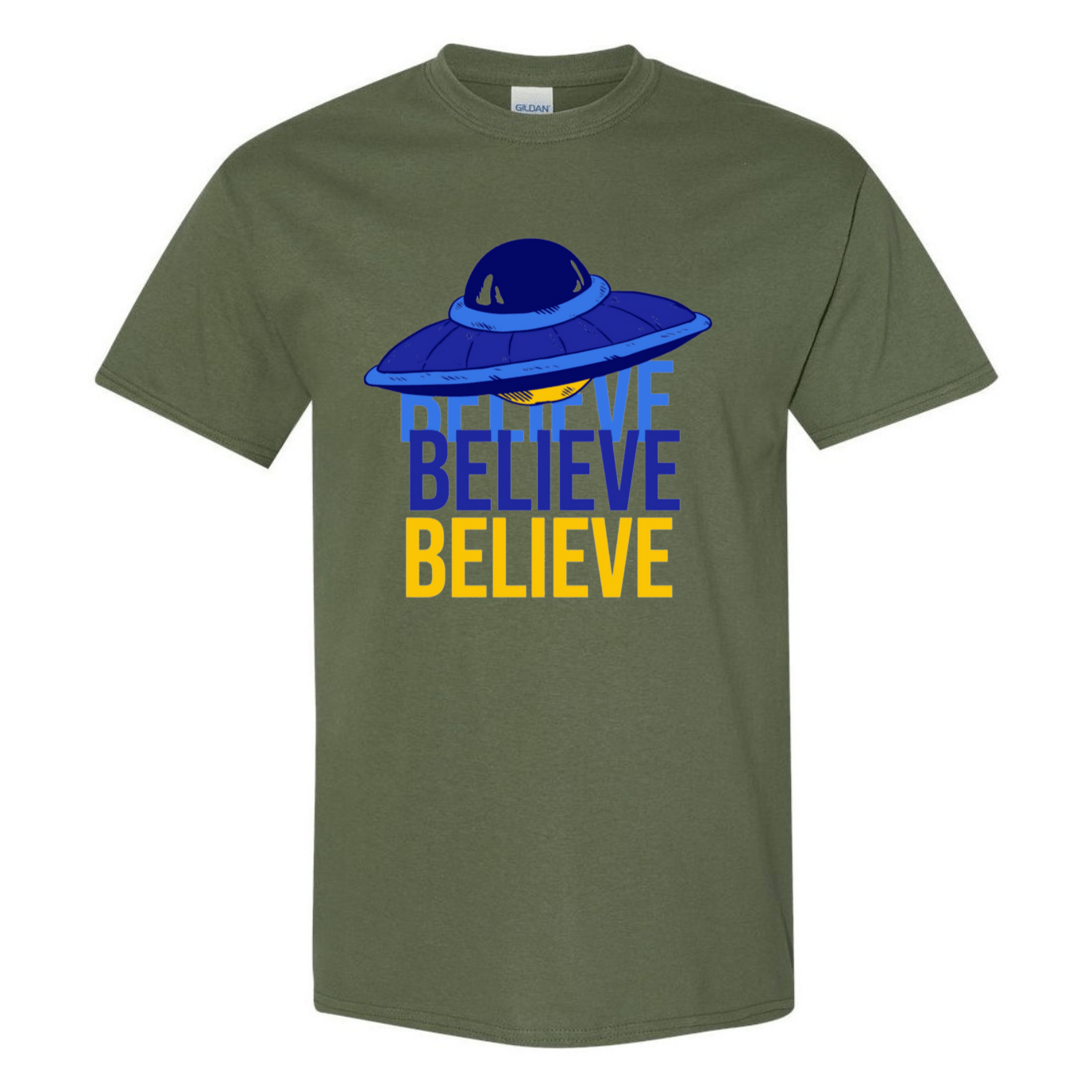 Believe UFO T-Shirt – Retro Alien Aesthetic Tee - StyleSavvy.xyz