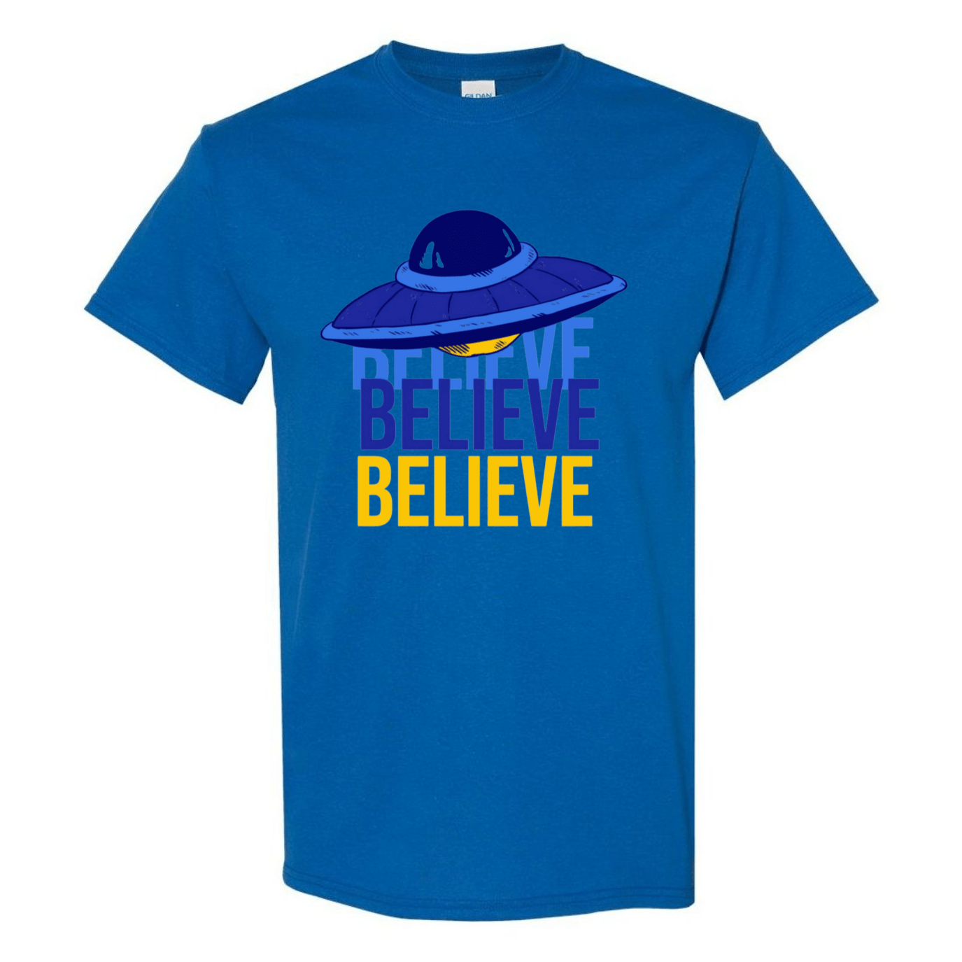 Believe UFO T-Shirt – Retro Alien Aesthetic Tee - StyleSavvy.xyz