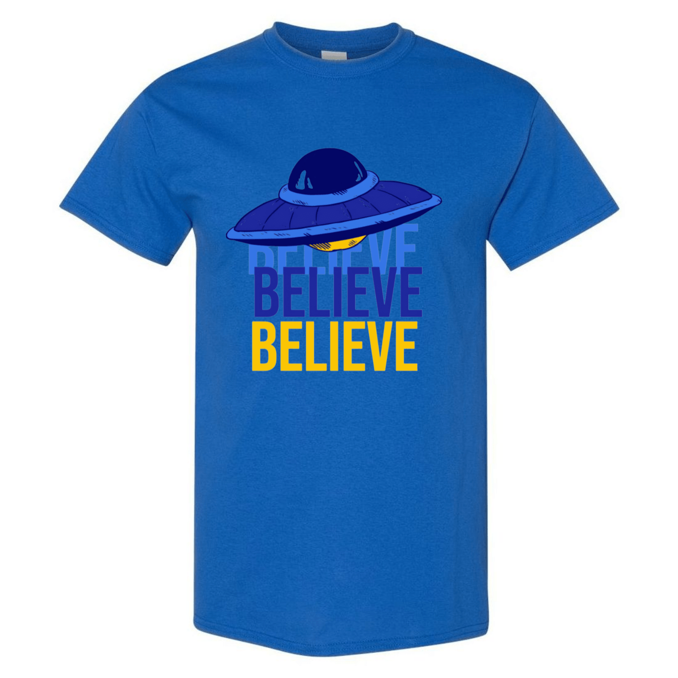 Believe UFO T-Shirt – Retro Alien Aesthetic Tee - StyleSavvy.xyz