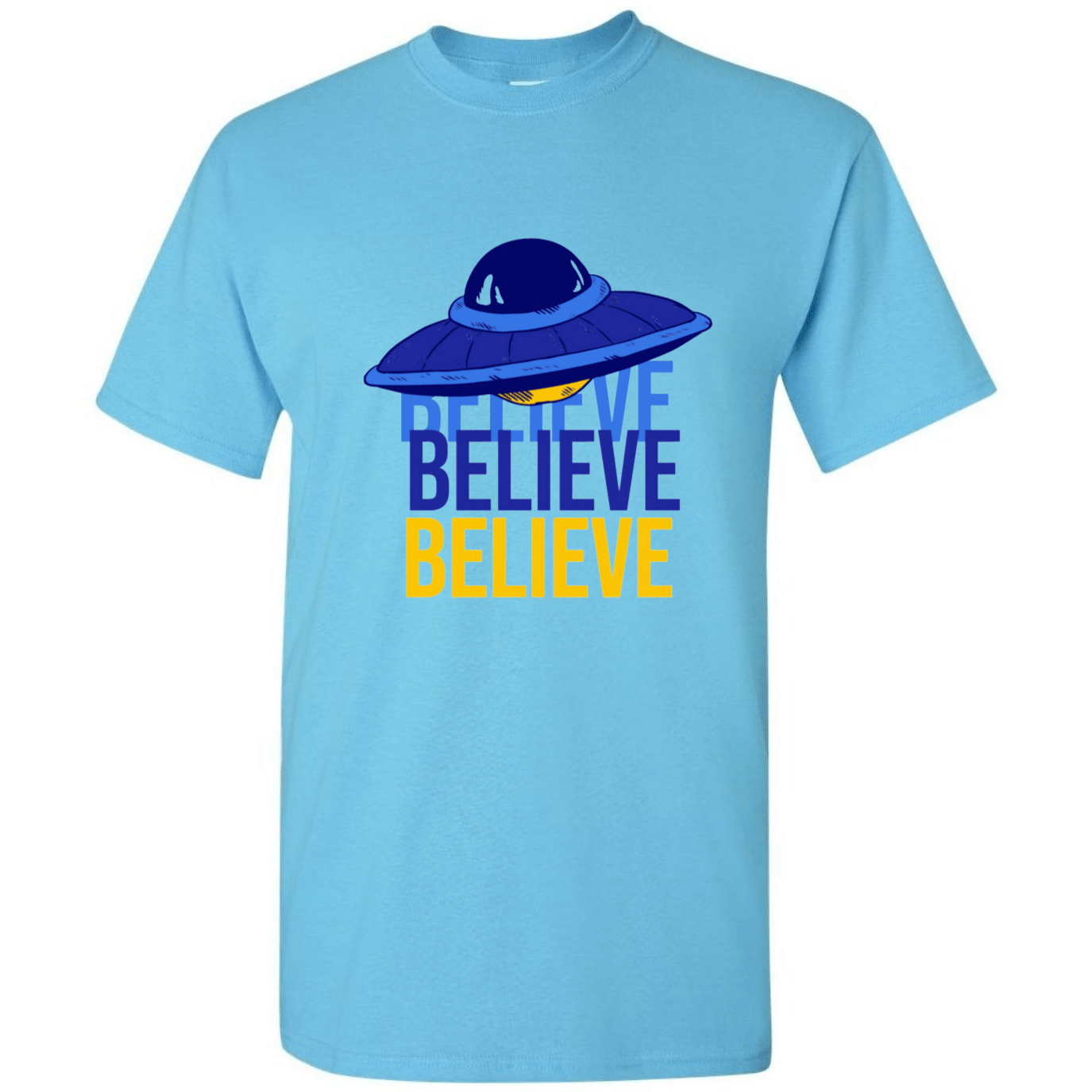 Believe UFO T-Shirt – Retro Alien Aesthetic Tee - StyleSavvy.xyz