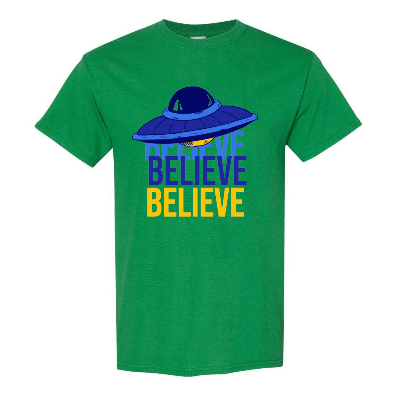 Believe UFO T-Shirt – Retro Alien Aesthetic Tee - StyleSavvy.xyz