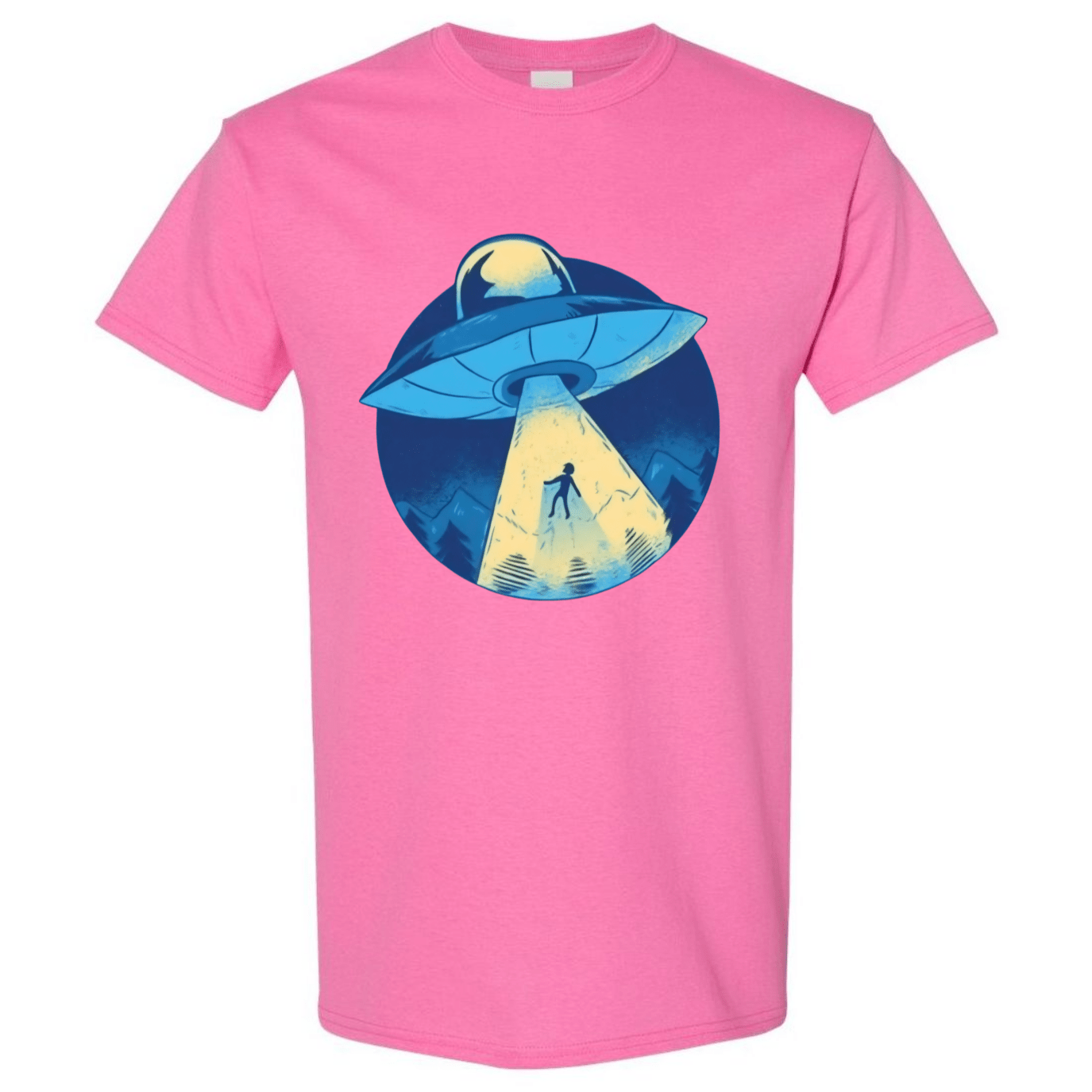 UFO Abduction T-Shirt - Retro Sci - Fi Design - StyleSavvy.xyz