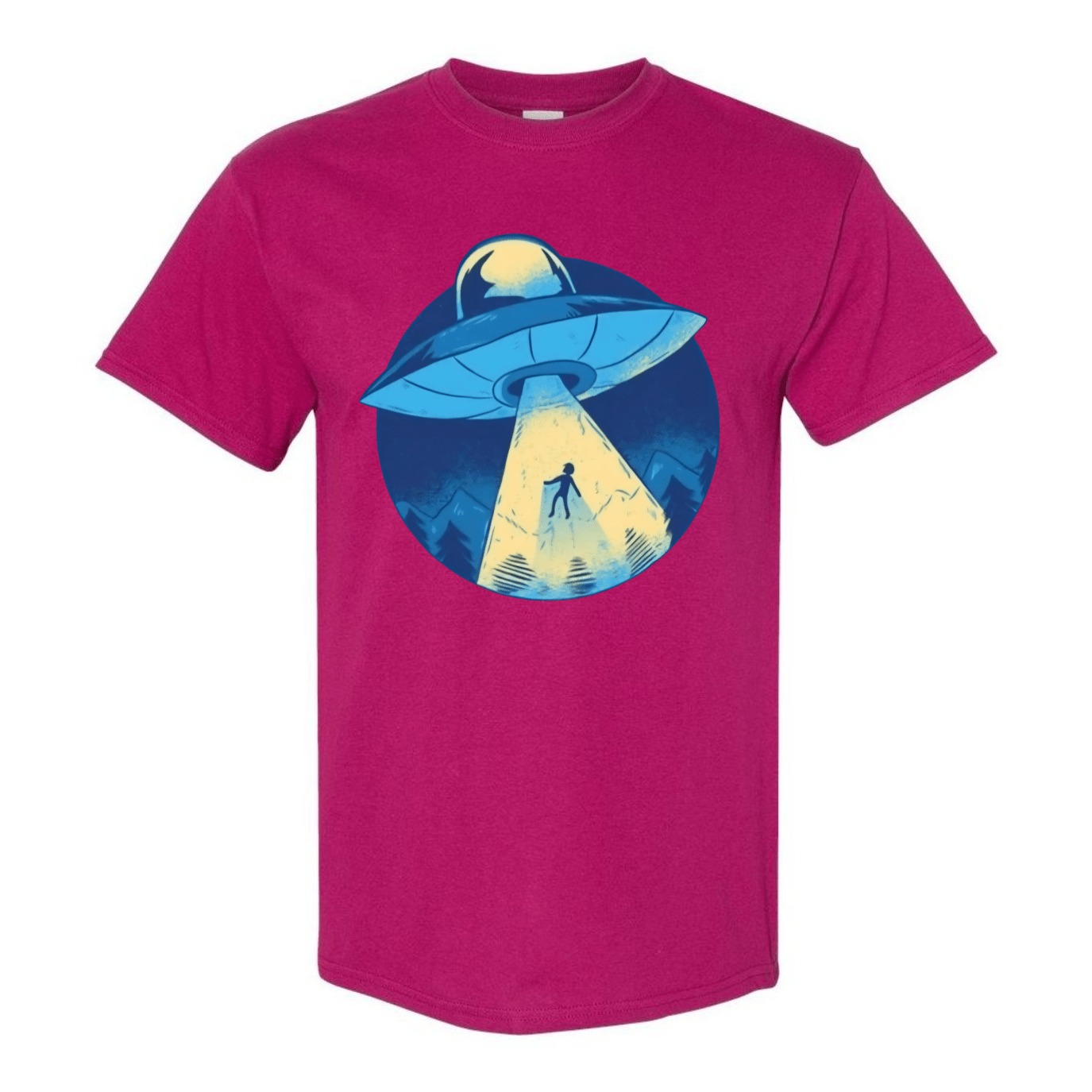 UFO Abduction T-Shirt - Retro Sci - Fi Design - StyleSavvy.xyz