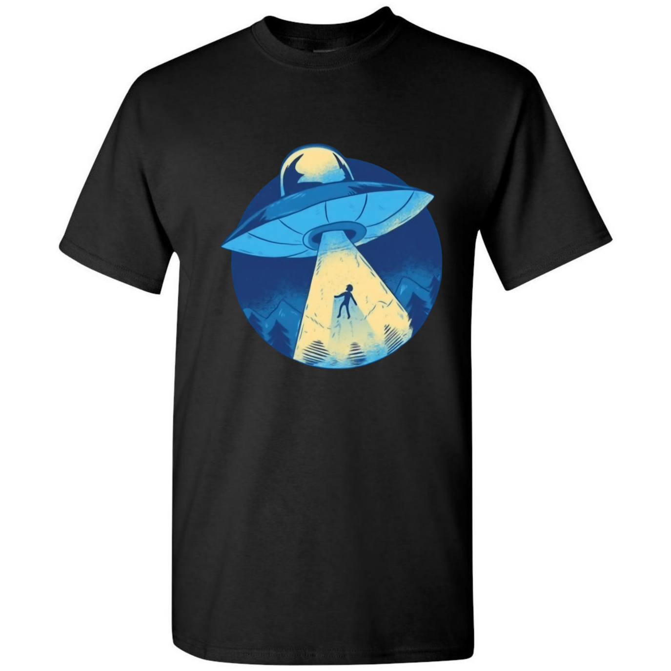 UFO Abduction T-Shirt - Retro Sci - Fi Design - StyleSavvy.xyz