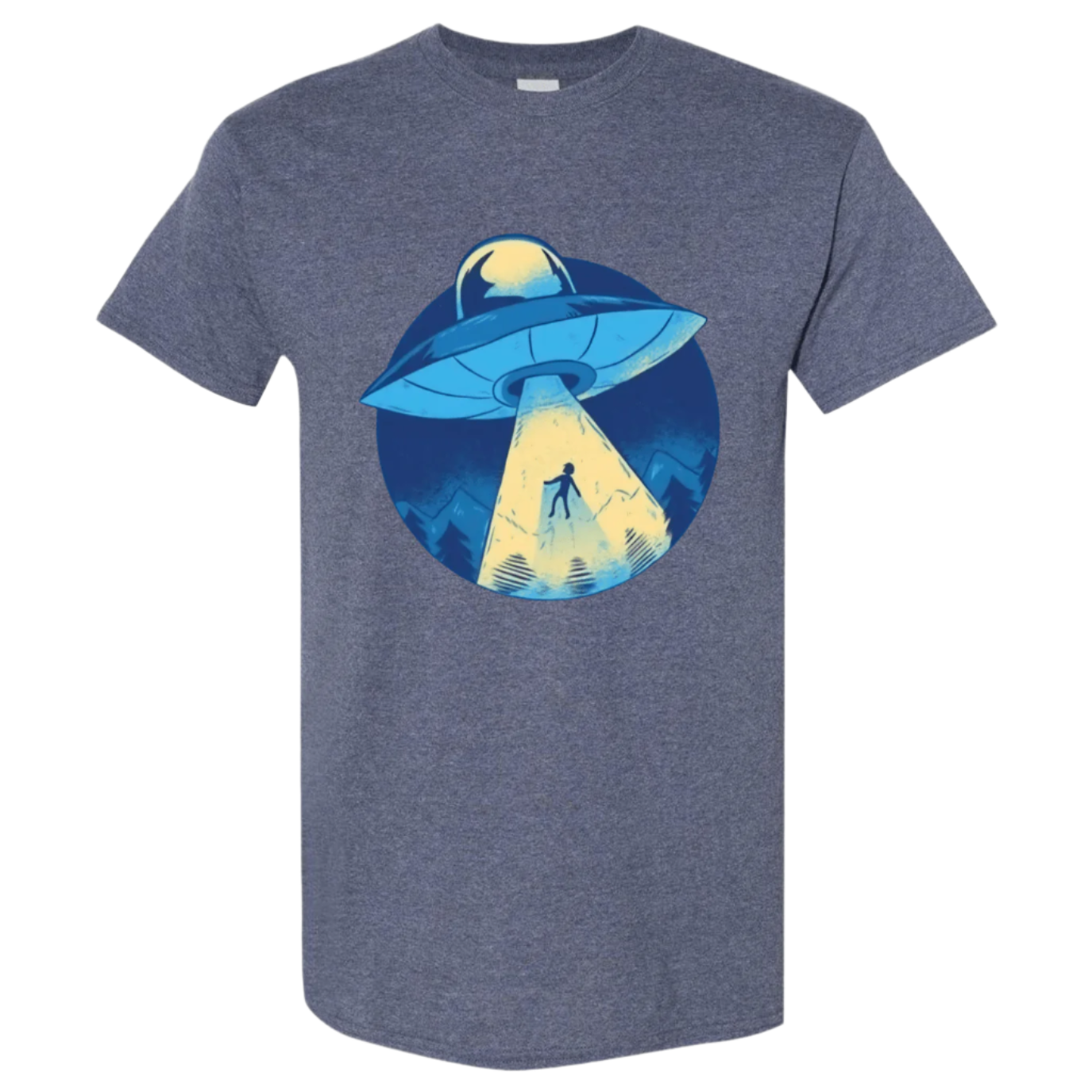 UFO Abduction T-Shirt - Retro Sci - Fi Design - StyleSavvy.xyz